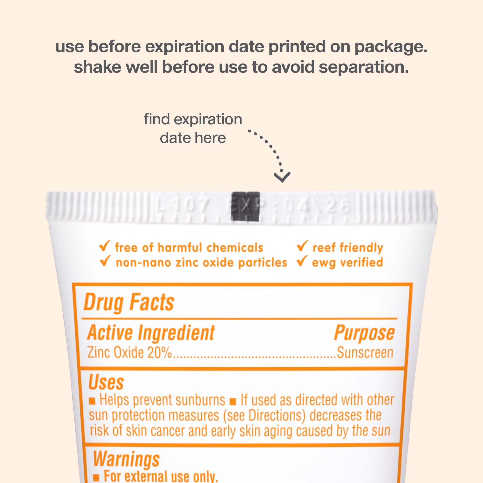 Thinkbaby SPF 50+ Baby Sunscreen, 6 oz — Mineral, Water Resistant, Broad Spectrum UVA/UVB Protection for Babies and Kids detail image 5
