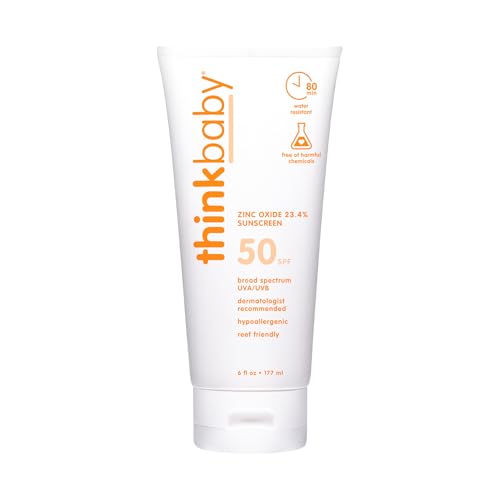 Thinkbaby SPF 50+ Baby Sunscreen, 6 oz — Mineral, Water Resistant, Broad Spectrum UVA/UVB Protection for Babies and Kids detail image 8