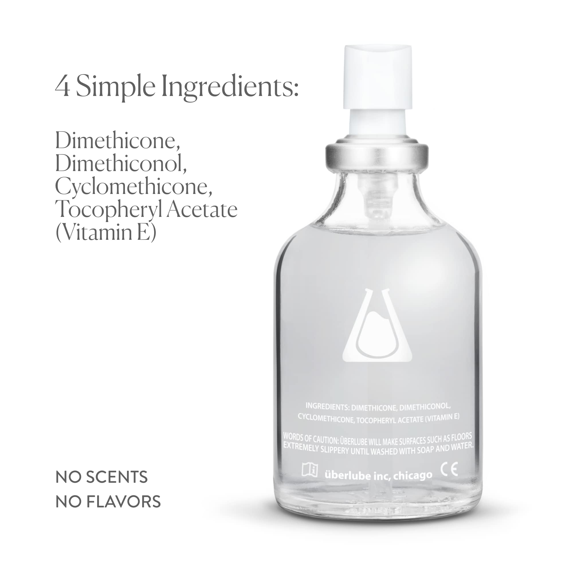 Uberlube Premium Silicone Lubricant, 1. 86 fl oz – Unscented, Long‑Lasting, Water‑Resistant, Non‑Sticky detail image 6
