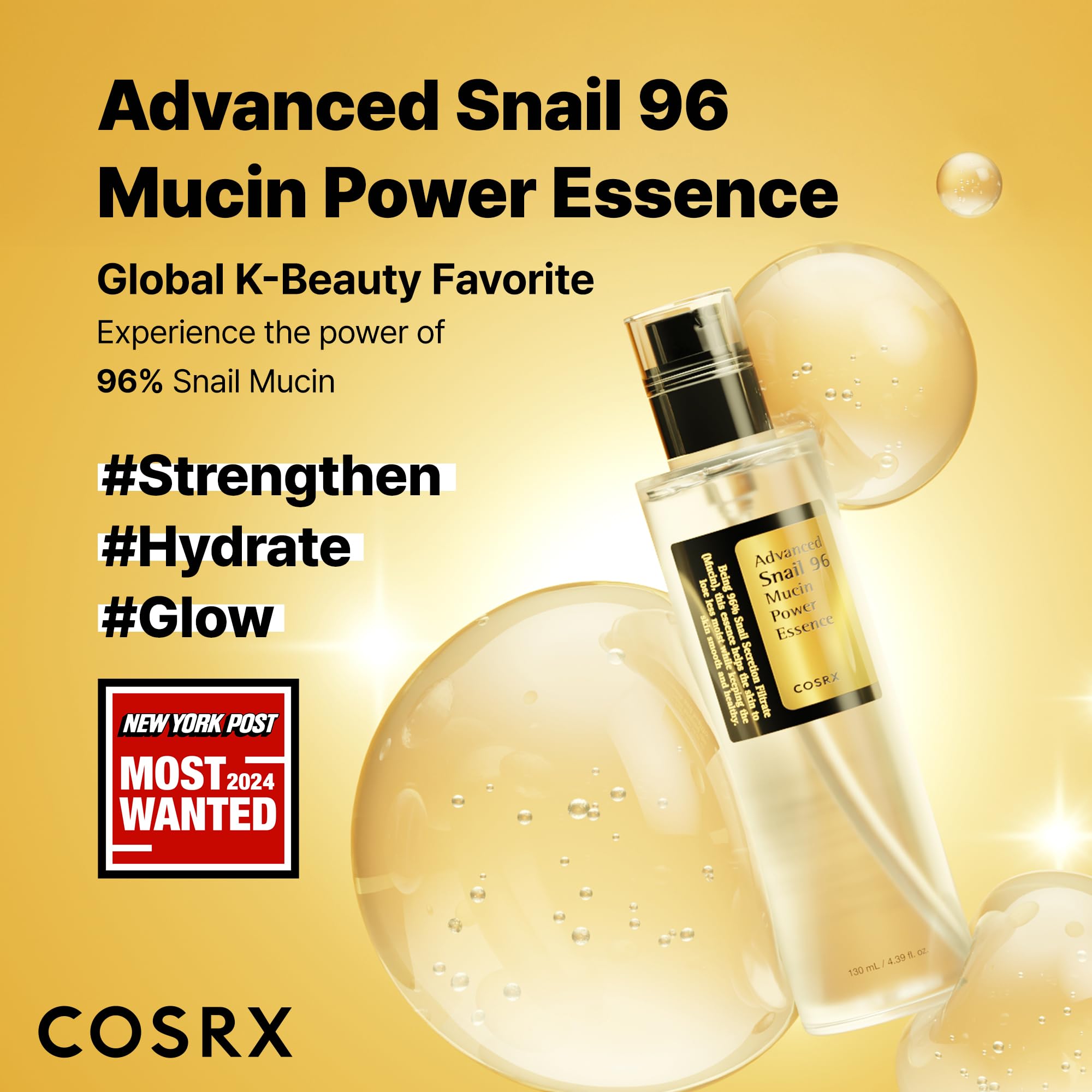 COSRX Snail Mucin 96% Repairing Serum, Hydrating Serum for Face with Snail Secretion Filtrate for Dull Skin & Fine Lines, 100ml, Korean Skin Care detail image 2