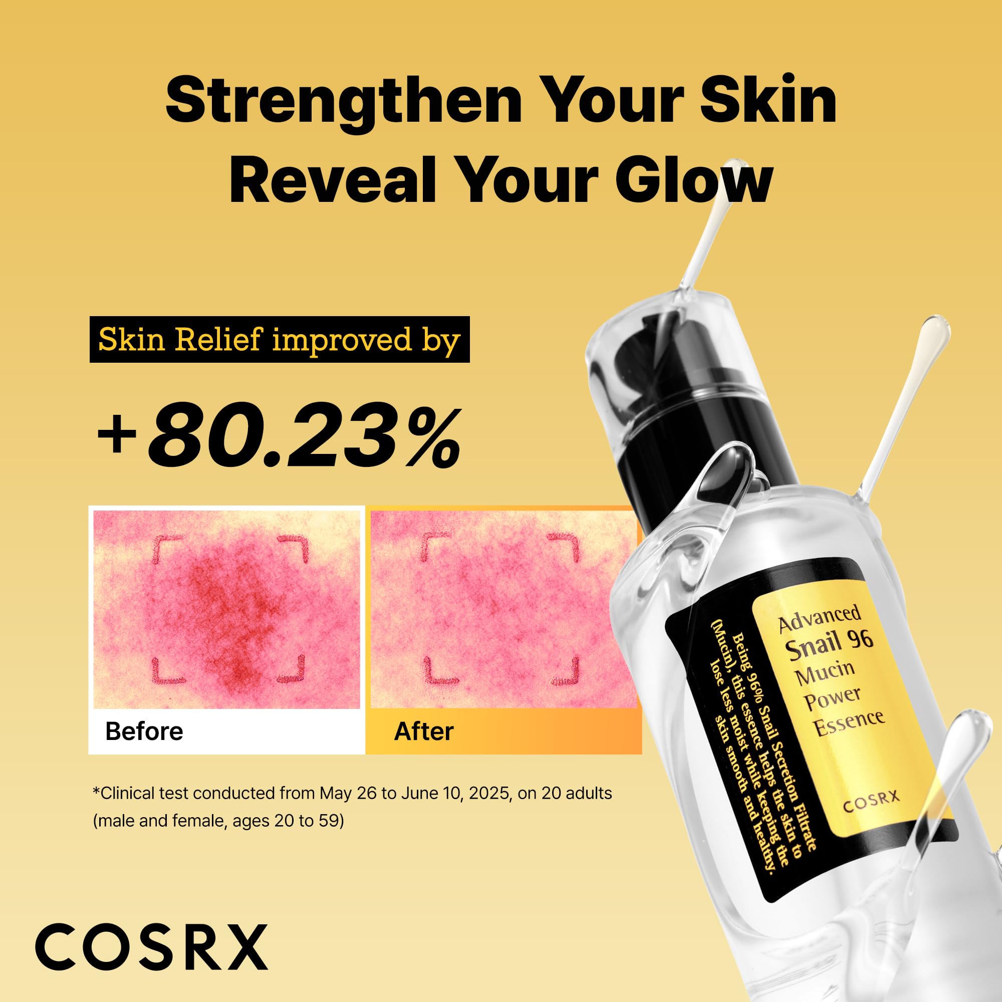 COSRX Snail Mucin 96% Repairing Serum, Hydrating Serum for Face with Snail Secretion Filtrate for Dull Skin & Fine Lines, 100ml, Korean Skin Care detail image 3