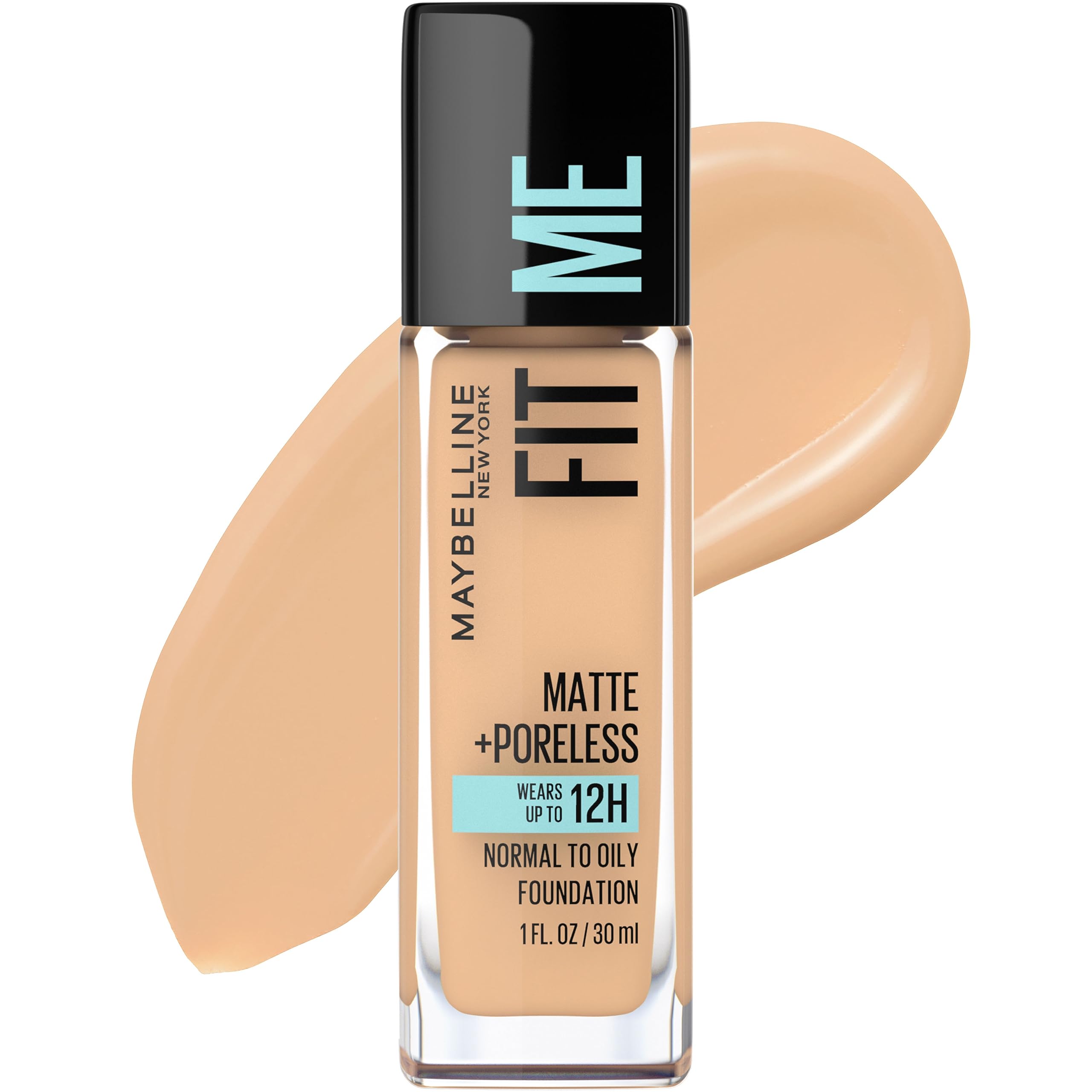 Maybelline Fit Me Matte + Poreless Liquid Foundation, Natural Beige, 1 Bottle (Packaging May Vary) detail image 1