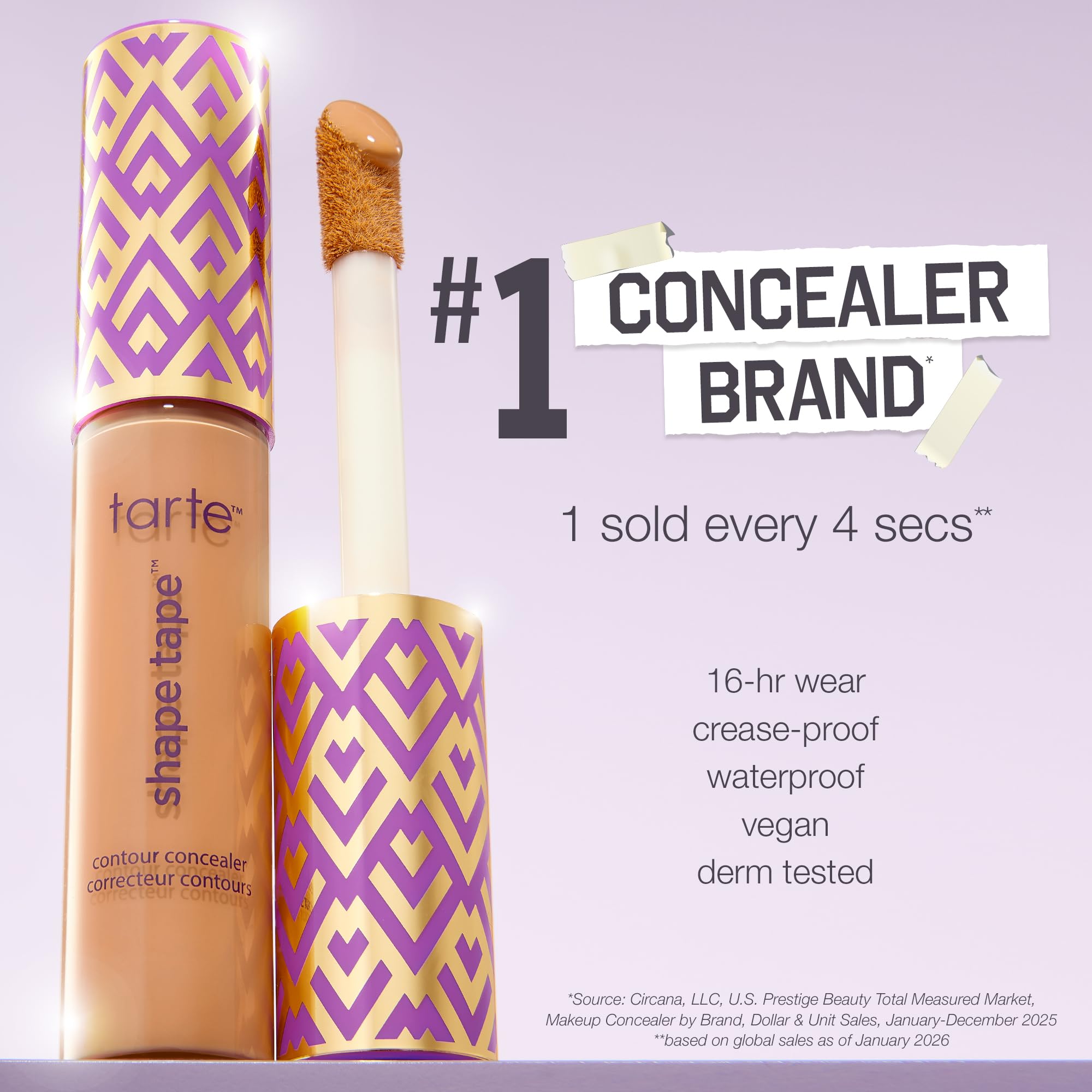 tarte shape tape concealer – Full-Coverage Creaseless Soft Matte Finish, Brightening Under-Eye & Face Makeup, 16hr Longwear, Vegan & Cruelty-Free detail image 8