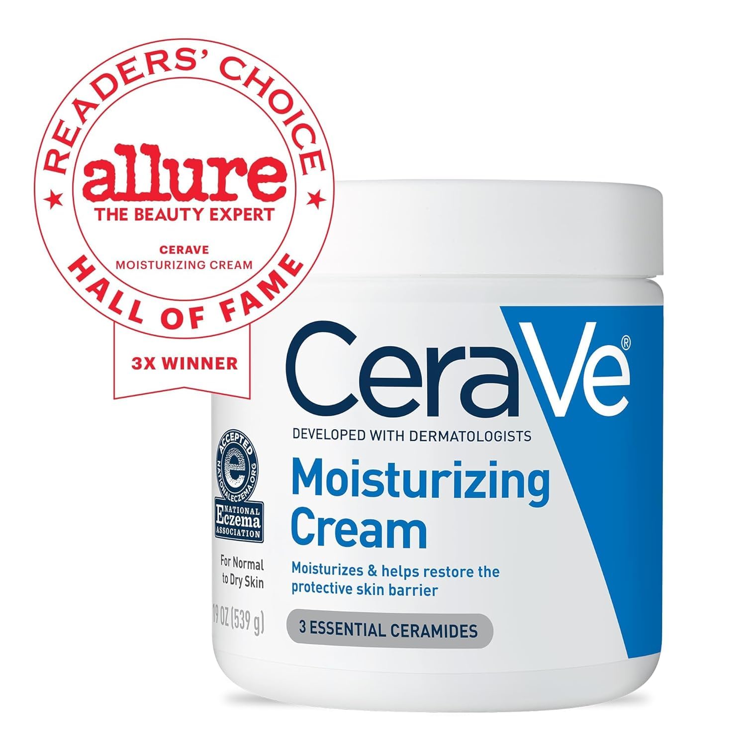 CeraVe Crema Hidratante para Rostro y Cuerpo, 19oz - Hidratante con Ceramidas para Piel Seca detail image 2