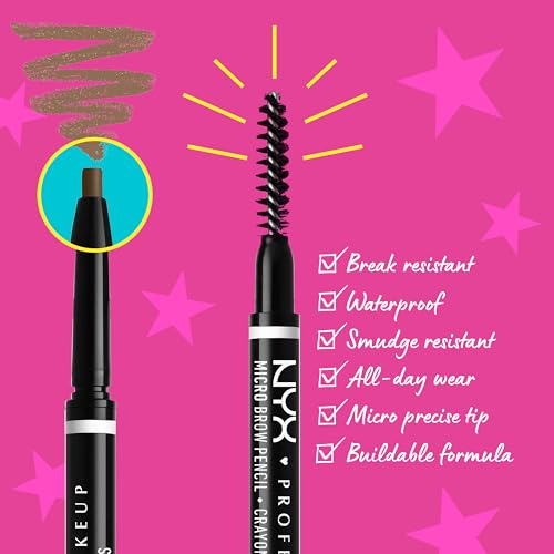NYX PROFESSIONAL MAKEUP Micro Brow Pencil, Precise Eyebrow Pencil - Espresso detail image 9