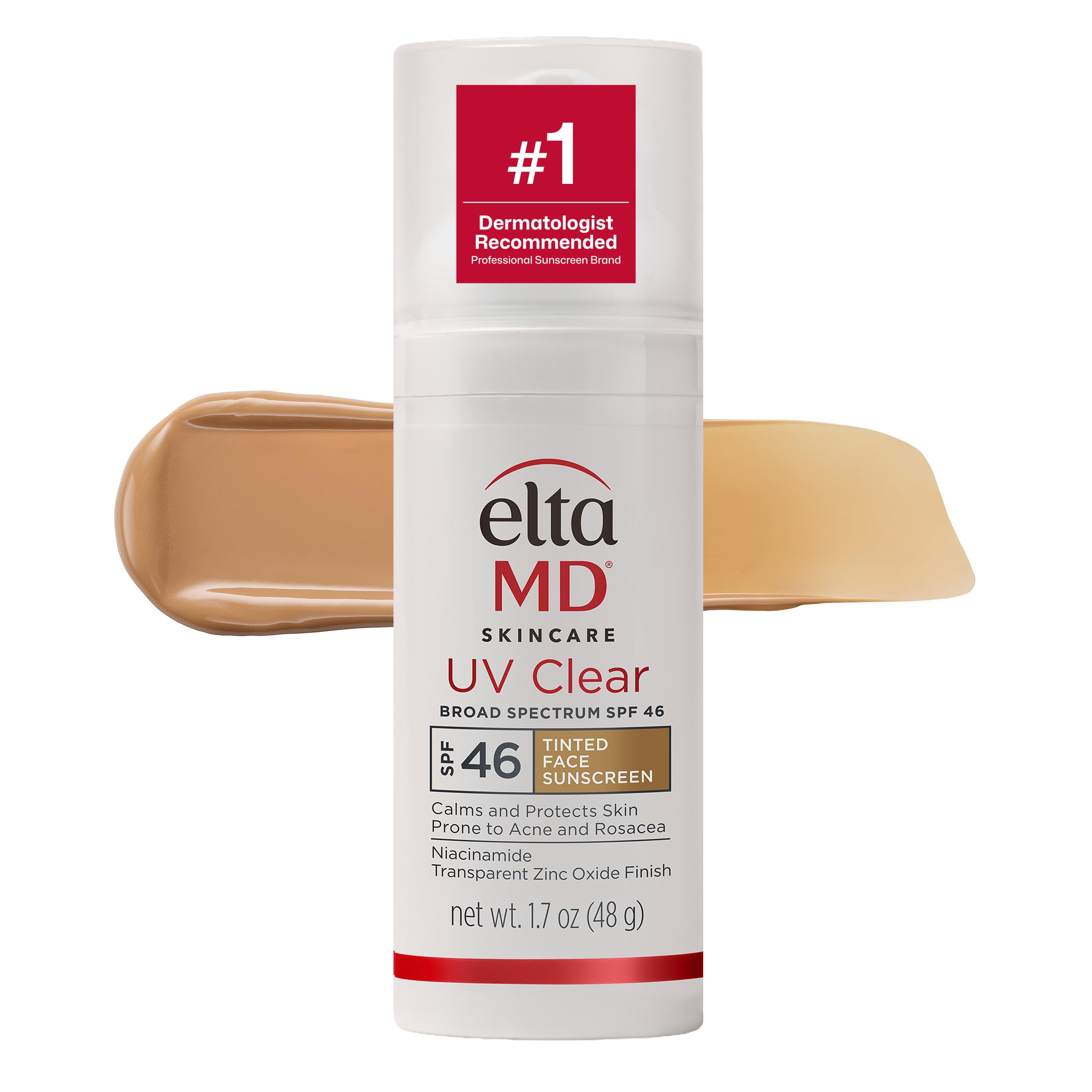 EltaMD UV Clear Tinted Face Sunscreen with Zinc Oxide SPF 46 (Travel Size) detail image 1