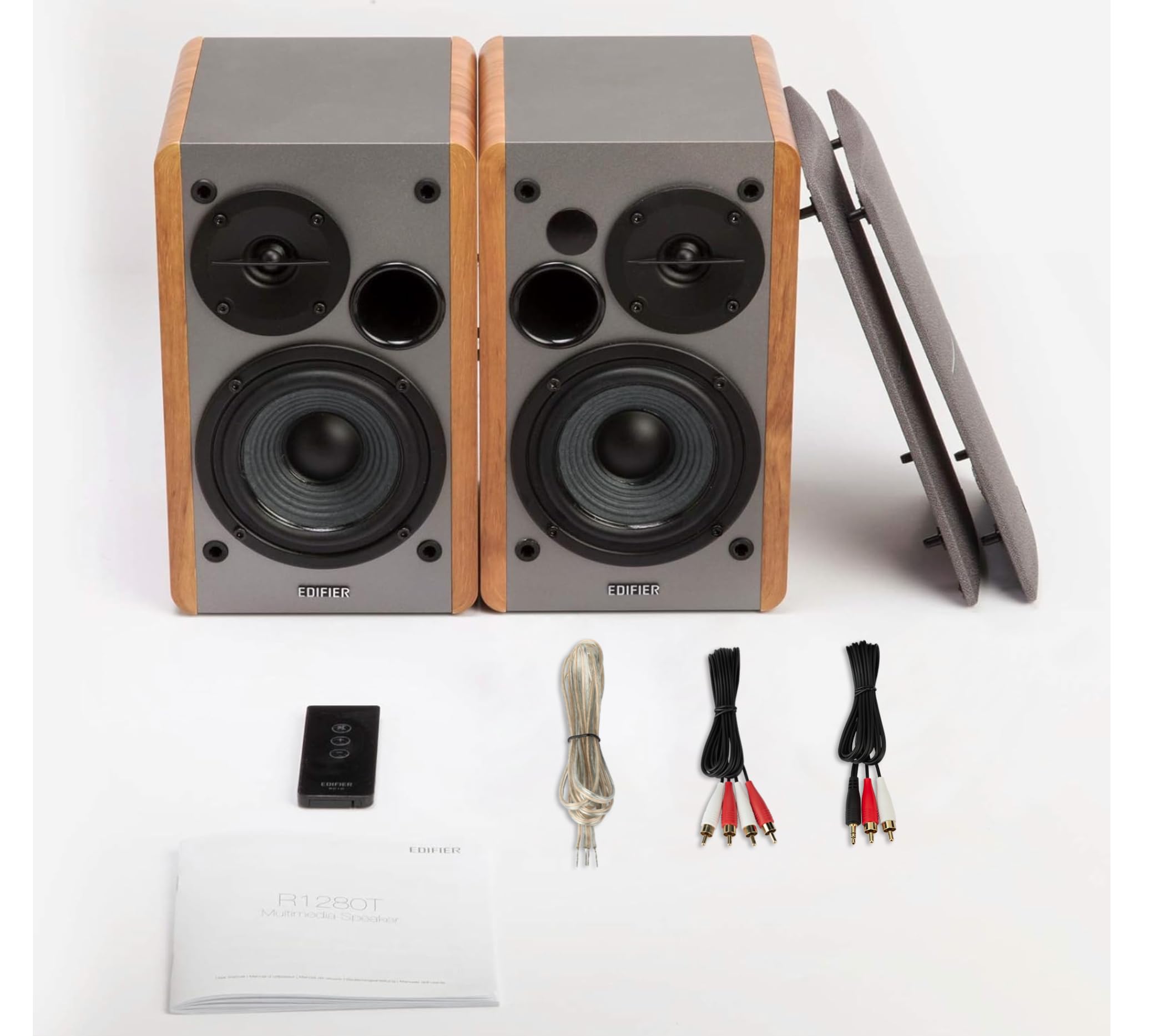 Edifier R1280T Powered Bookshelf Speakers - 2.0 Active Near Field Studio Monitor Speaker - Wooden Enclosure - 42 Watts RMS Power detail image 3