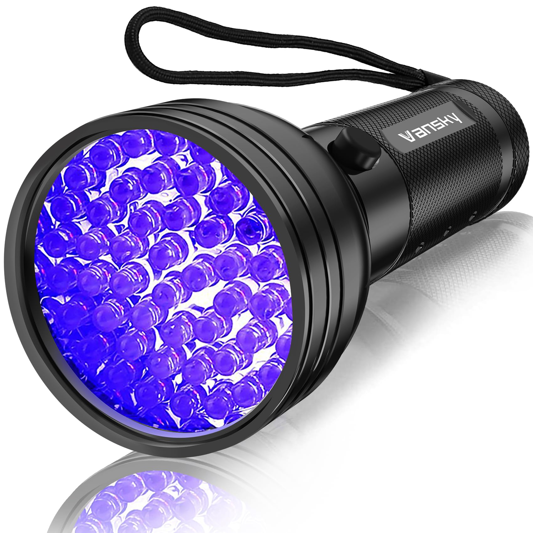 Vansky UV Flashlight Black Light, 51 LED Blacklight Pet Urine Detector for Dog/Cat Urine, Dry Stains, Bed Bug, Resin Curing, Scorpions Finder detail image 1