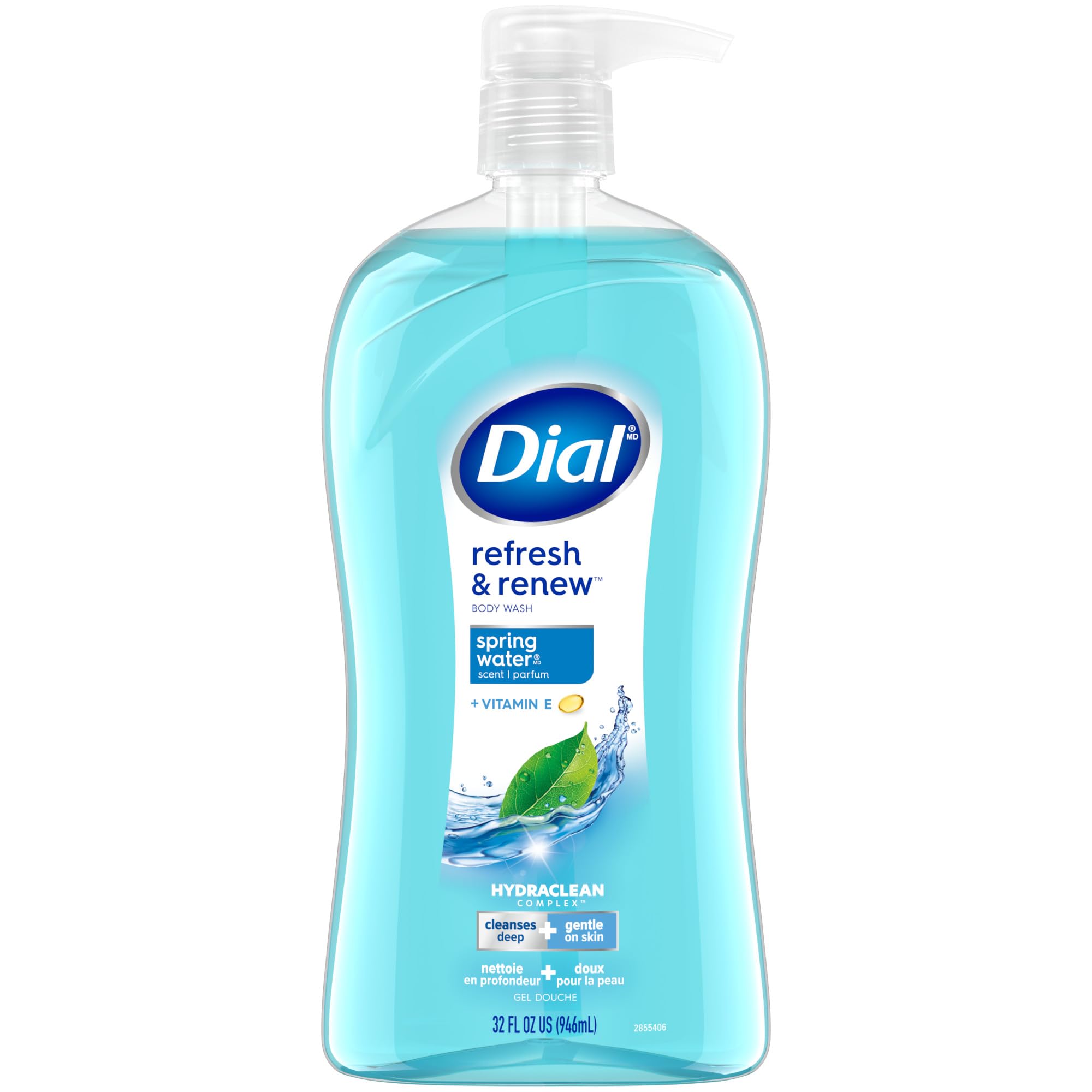 Dial Body Wash, Refresh & Renew Spring Water, 32 fl oz detail image 1