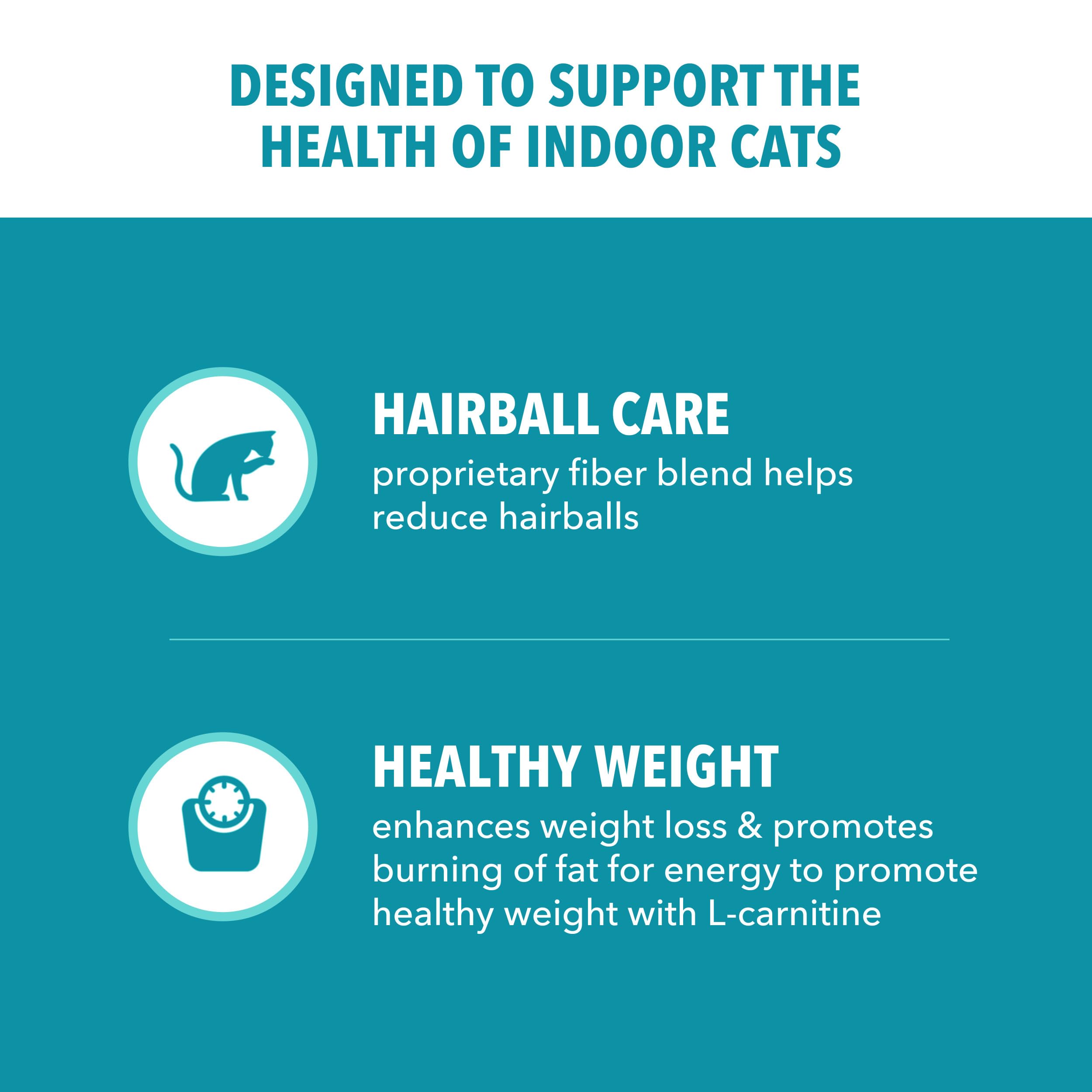 IAMS Proactive Health Dry Cat Food, Indoor Weight and Hairball Care Cat Food Dry Recipe, with Real Chicken in Every Bite, 7 lb. Bag detail image 3