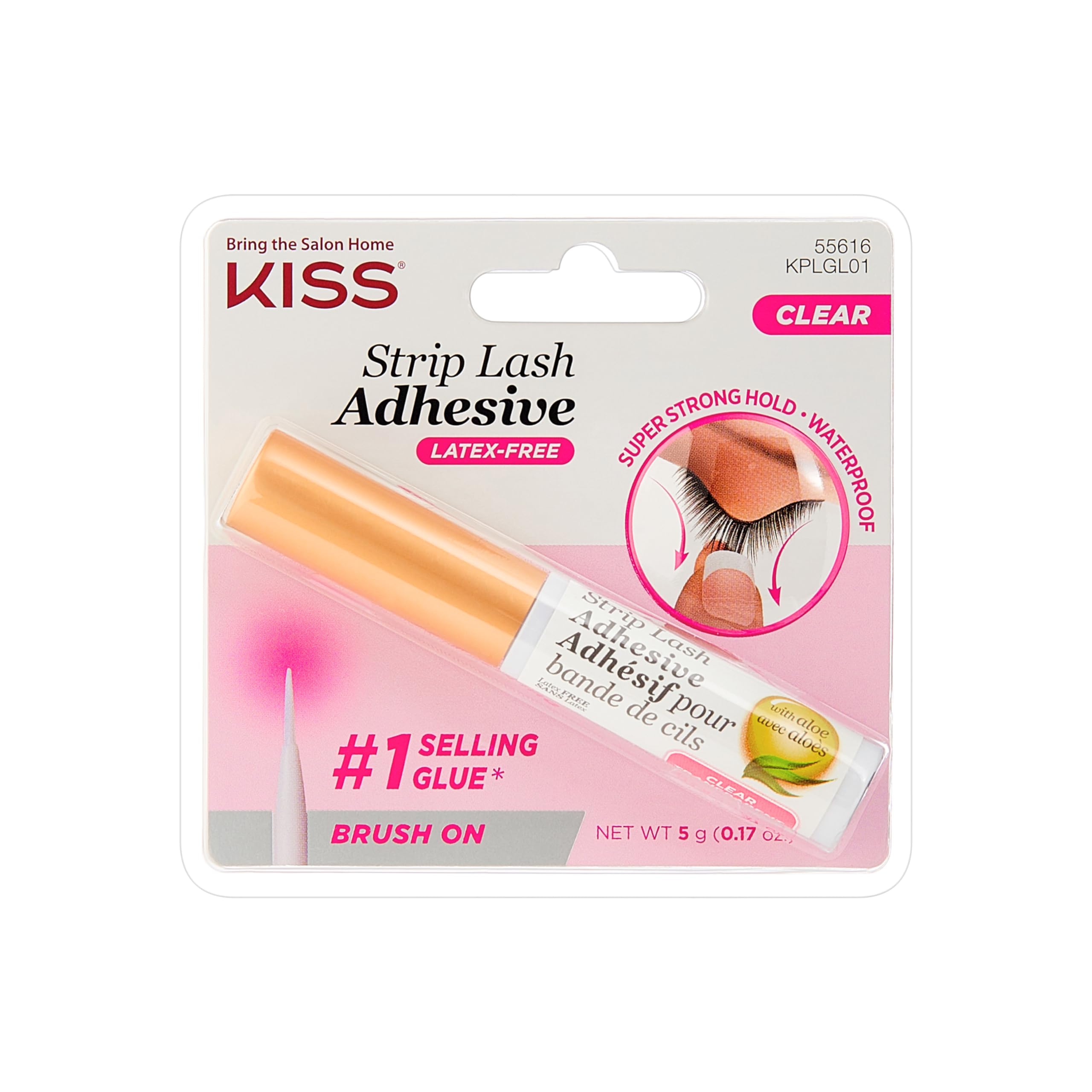 KISS 24hr Clear Strip Eyelash Adhesive with Aloe — Waterproof, Latex & Formaldehyde-Free detail image 1