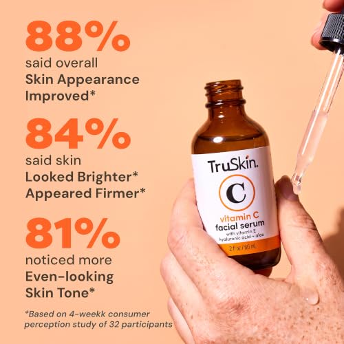 TruSkin Brightening Vitamin C Serum for Face with Hyaluronic Acid, 2 fl oz detail image 9