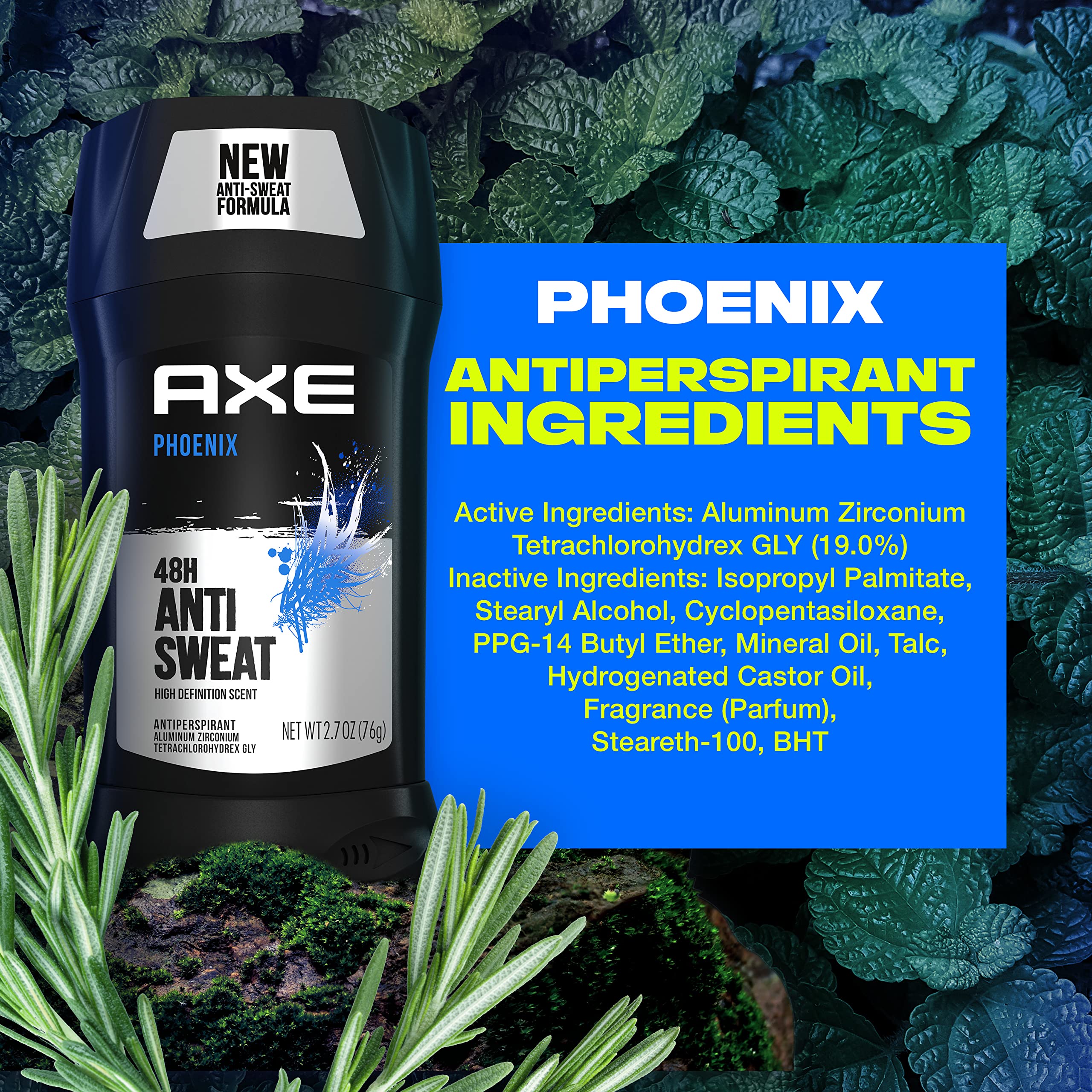 AXE Phoenix Antiperspirant Deodorant for Men, 2. 7 oz — 4 Pack, 48H Sweat & Odor Protection detail image 8