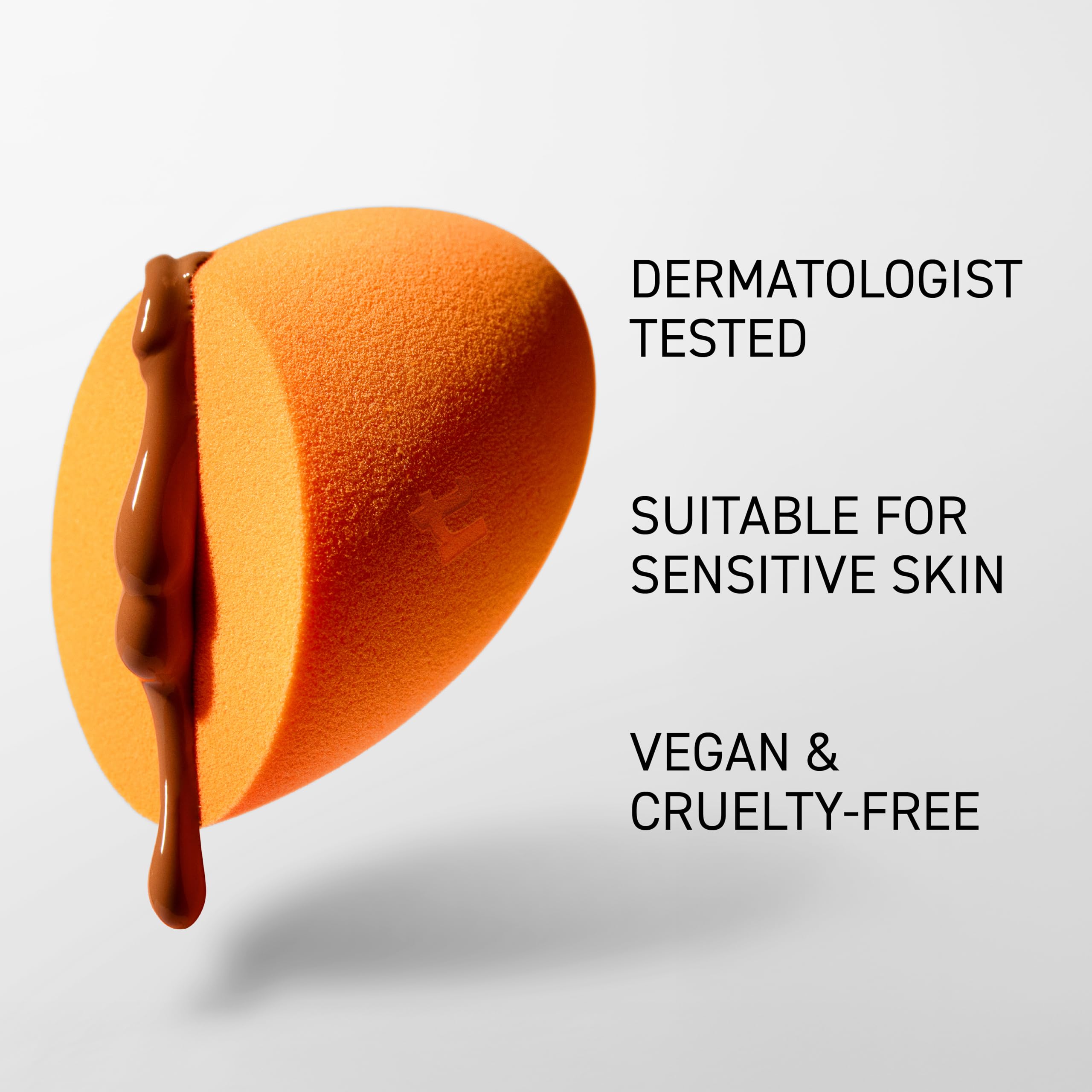 Real Techniques Miracle Complexion Sponge, 4 Pack, For Applying Liquid & Cream Foundation, Skin Tint & Concealer, Makeup Blending Sponge, Natural Finish, Latex-Free & Cruelty-Free detail image 4