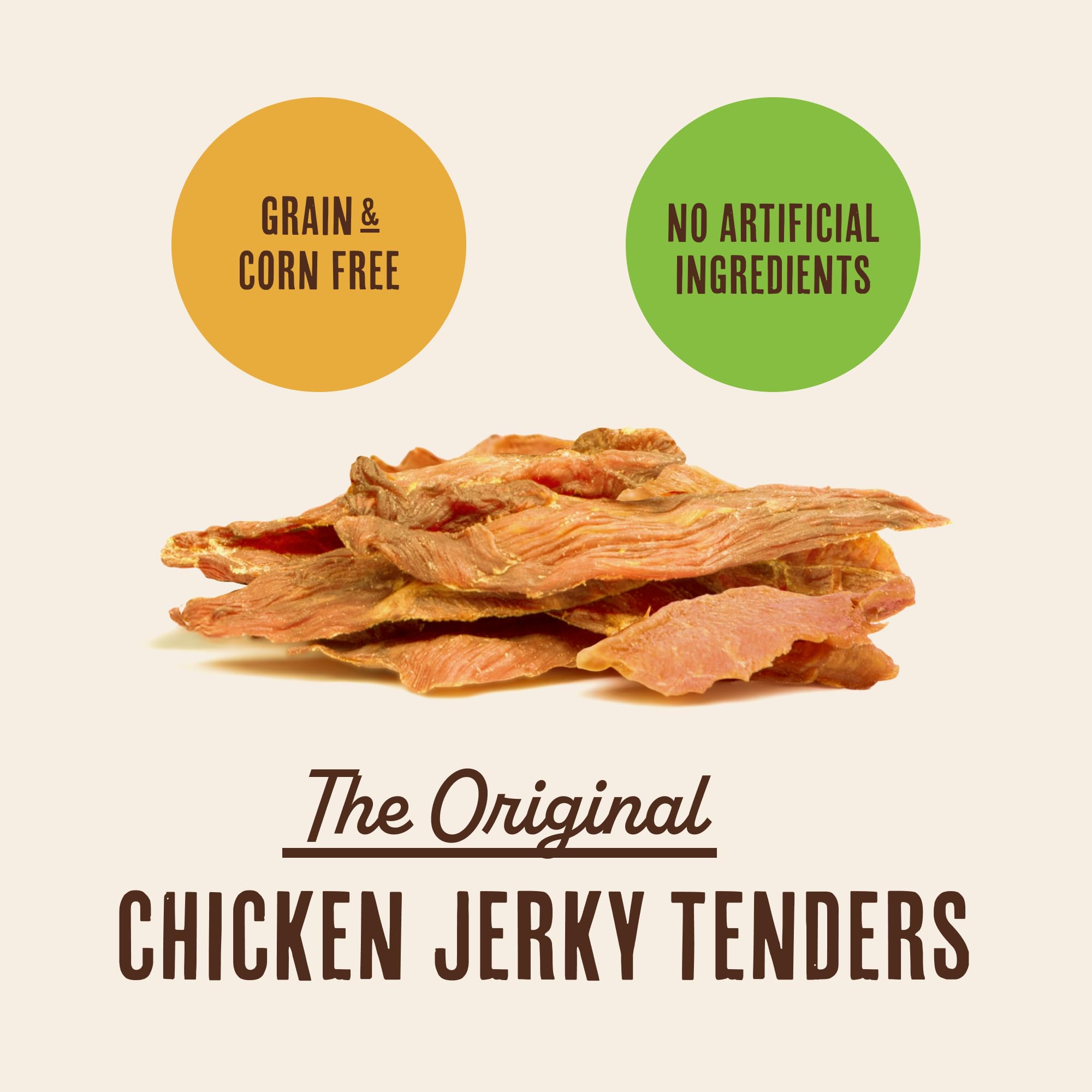 Waggin' Train Chicken Jerky Dog Treats, 100% Real Chicken Breast, Limited Ingredients, High-Protein, Easily Digestible, 18 oz Pouch detail image 6