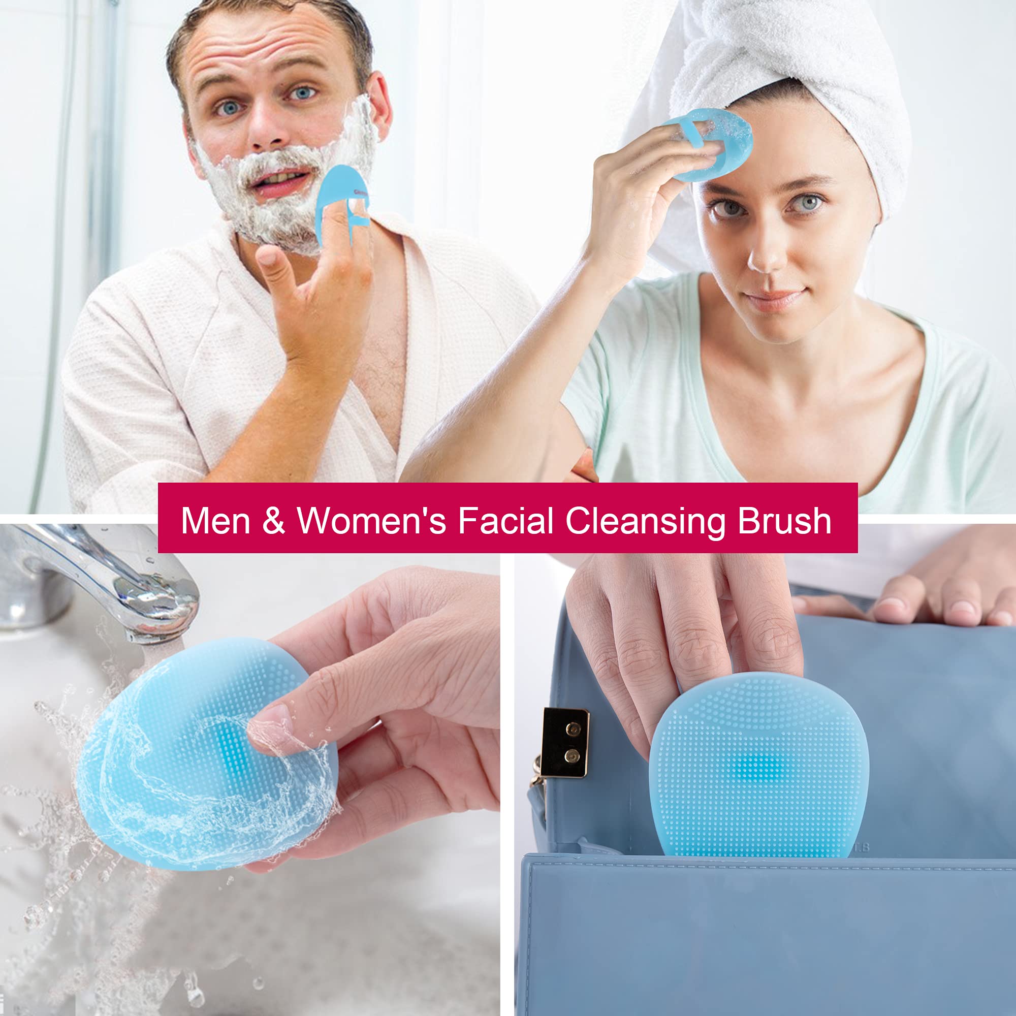 Super Soft Silicone Face Cleanser and Massager Brush Manual Facial Brush detail image 6