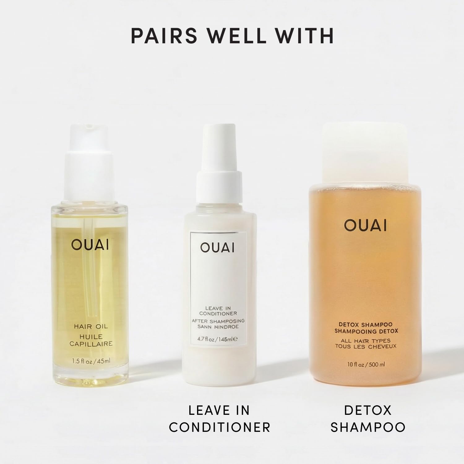 OUAI Hair Oil, Lightweight Heat Protectant, Hair Frizz Control, 1. 5 Fl Oz detail image 8