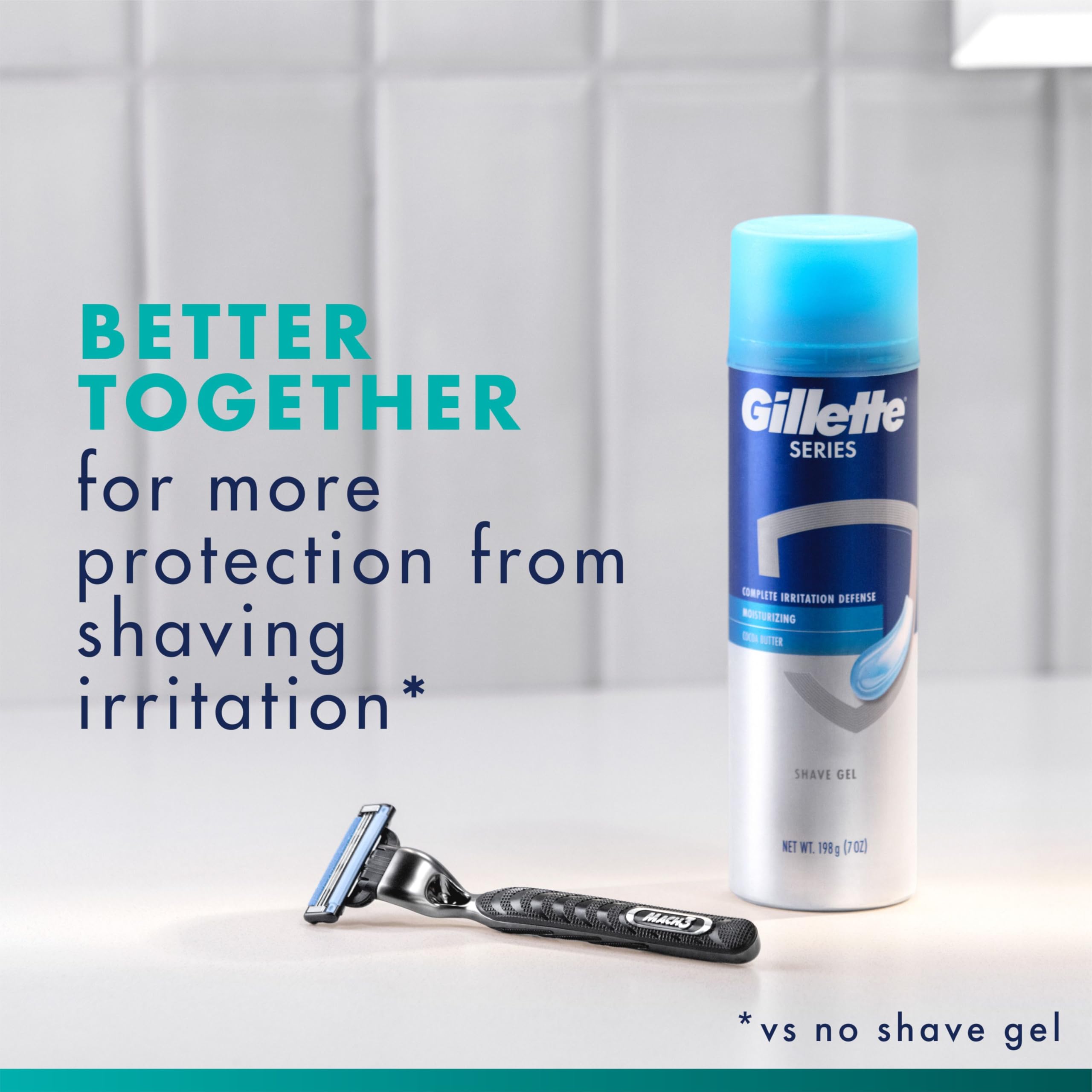 Gillette Mach3 Razor for Men, 1 Razor Handle + 2 Blade Refills detail image 7