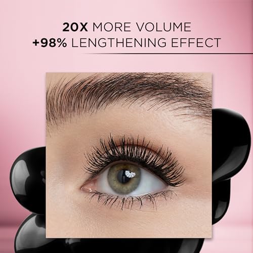 L'Oreal Paris Voluminous Lash Paradise Mascara — Volumizing & Lengthening, Black Brown, 0. 25 Fl Oz (Single) detail image 8