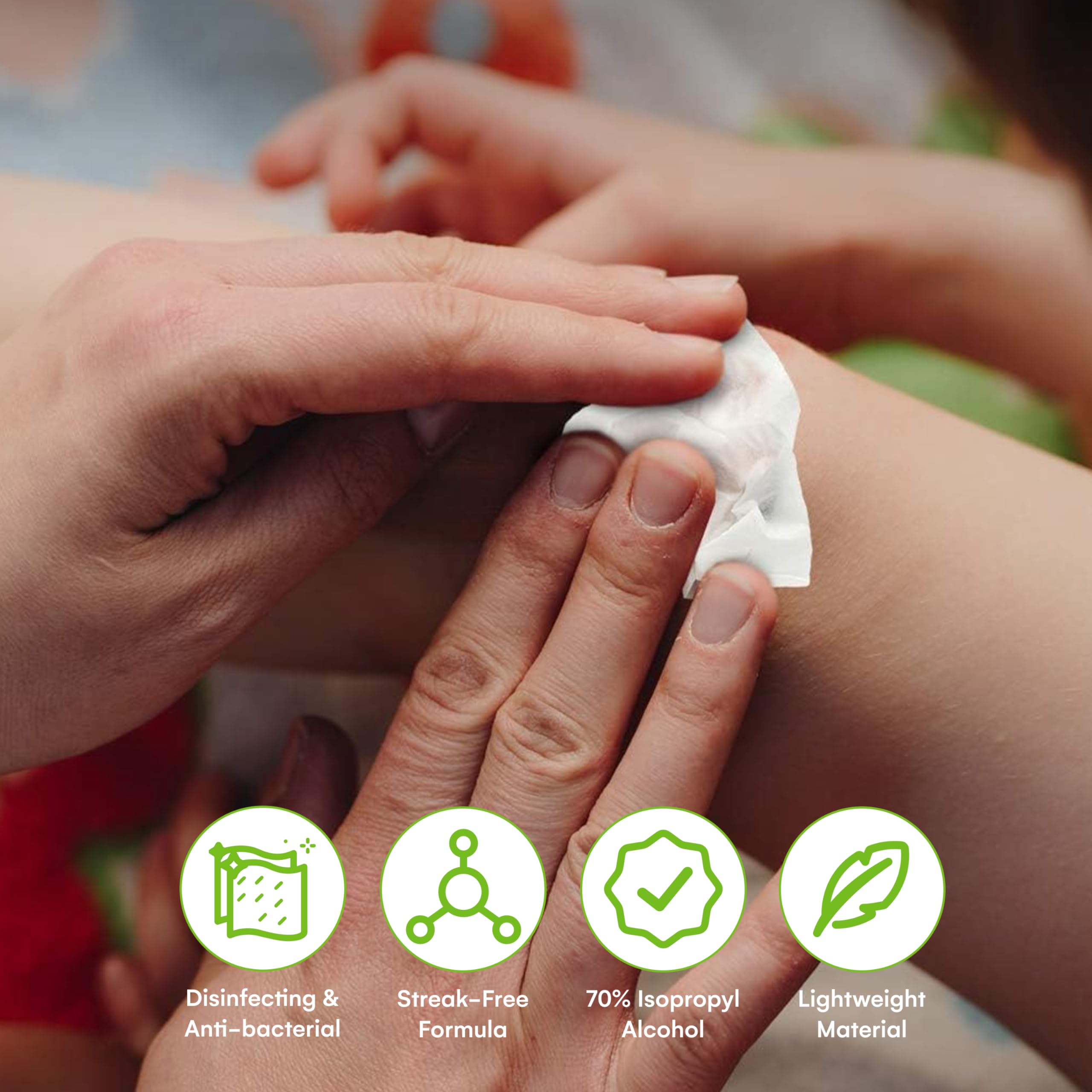 Care Touch Alcohol Prep Pads, Individually Wrapped, 70% Isopropyl Alcohol, 2-Ply, 400 Count detail image 5