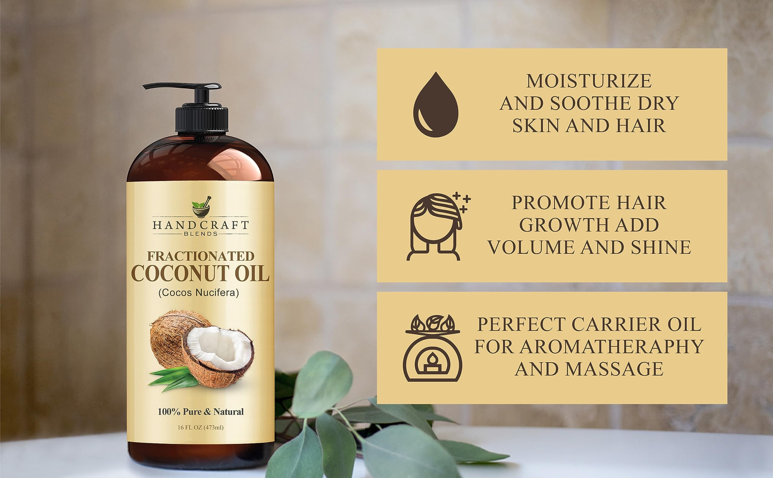 Handcraft Blends Fractionated Coconut Oil - 16 Fl Oz detail image 6