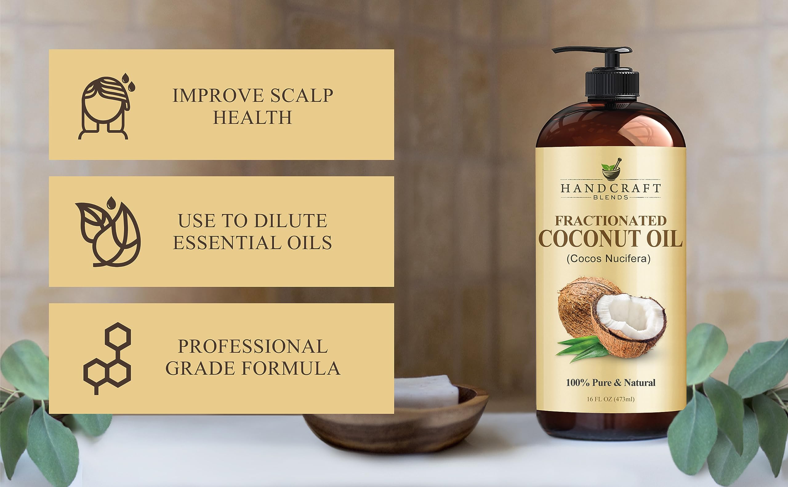 Handcraft Blends Fractionated Coconut Oil - 16 Fl Oz detail image 5