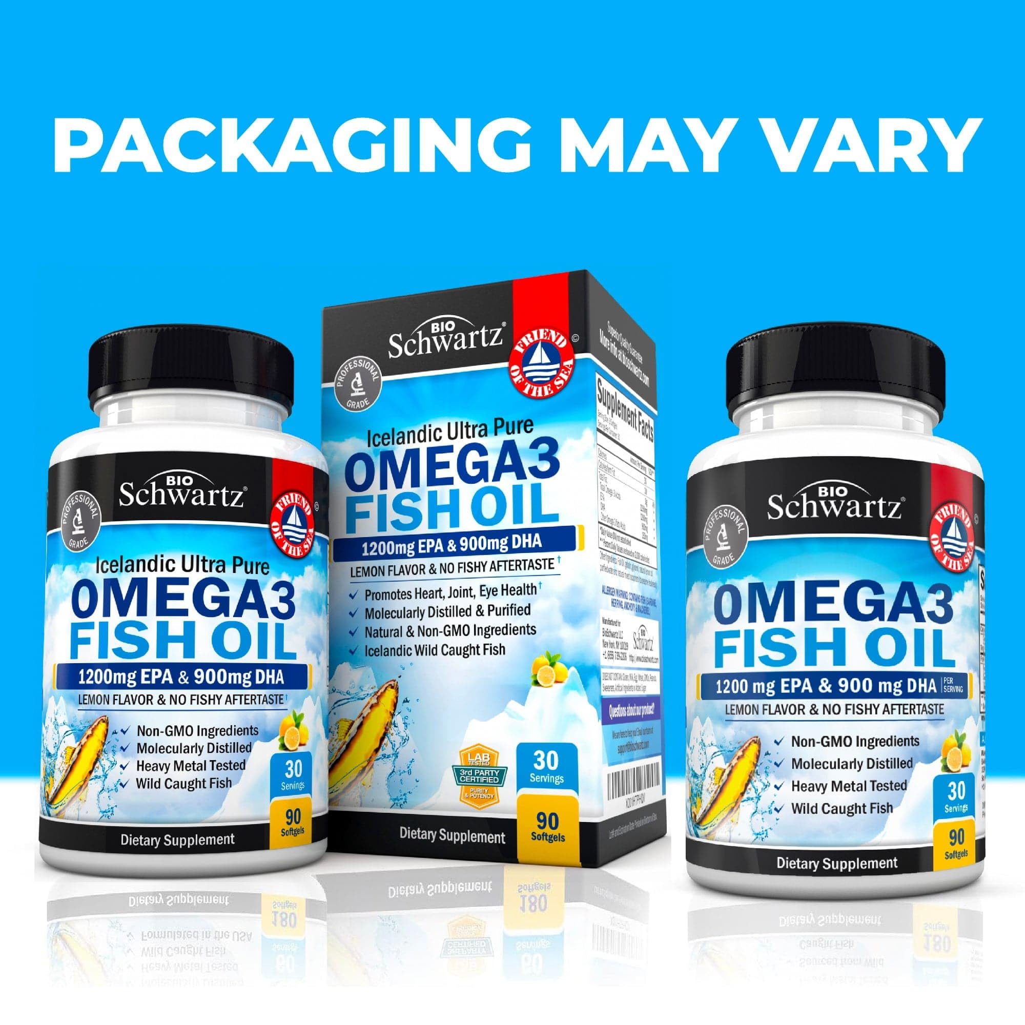 Omega-3 Triple Potencia 3000 mg (2250 mg Omega-3) – Sabor Limón Sin Reflujo, 90 cápsulas blandas detail image 6