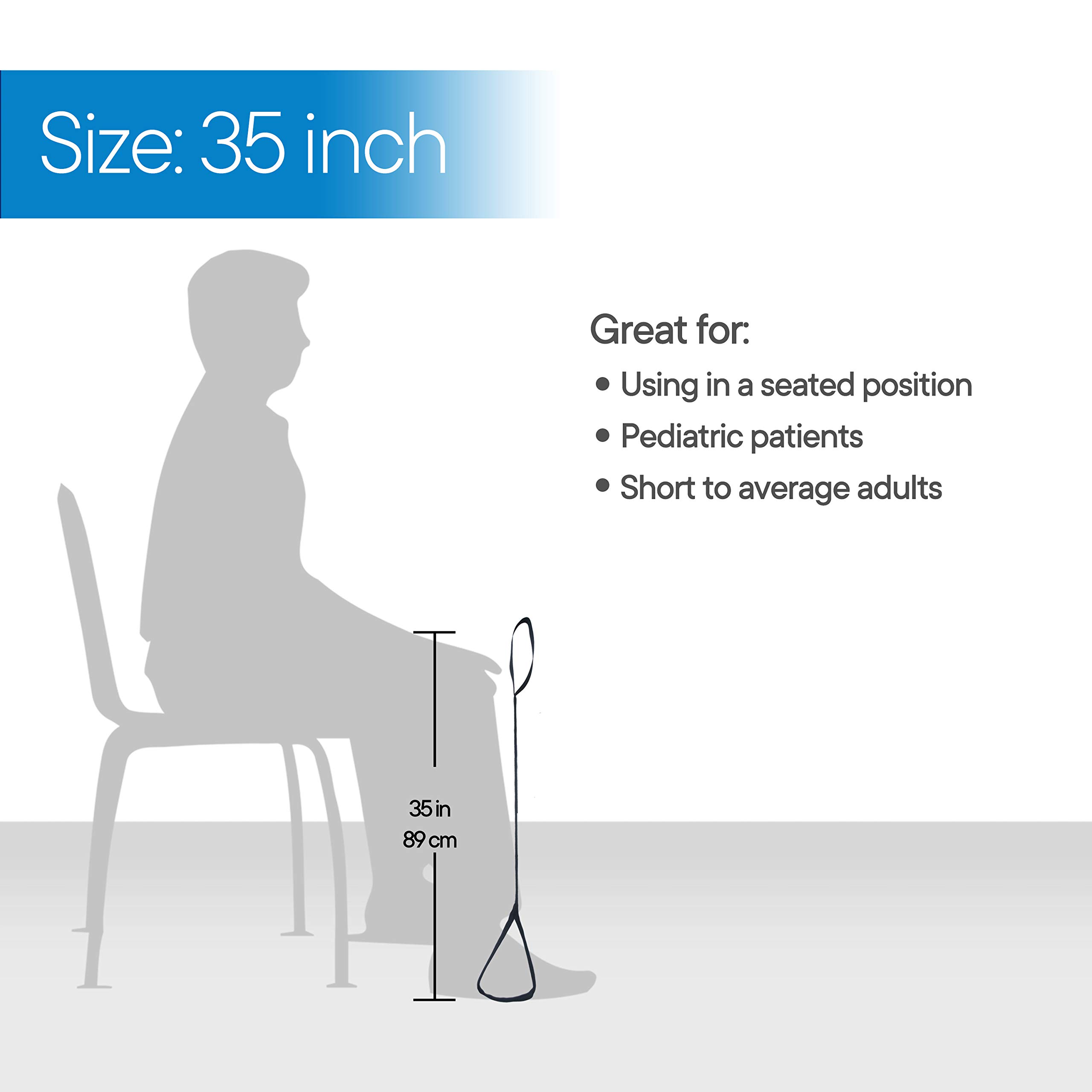 RMS Premium 35” Leg Lifter with Hand Strap & Foot Loop – Long-Term Orthopedic Daily Living Aid detail image 5