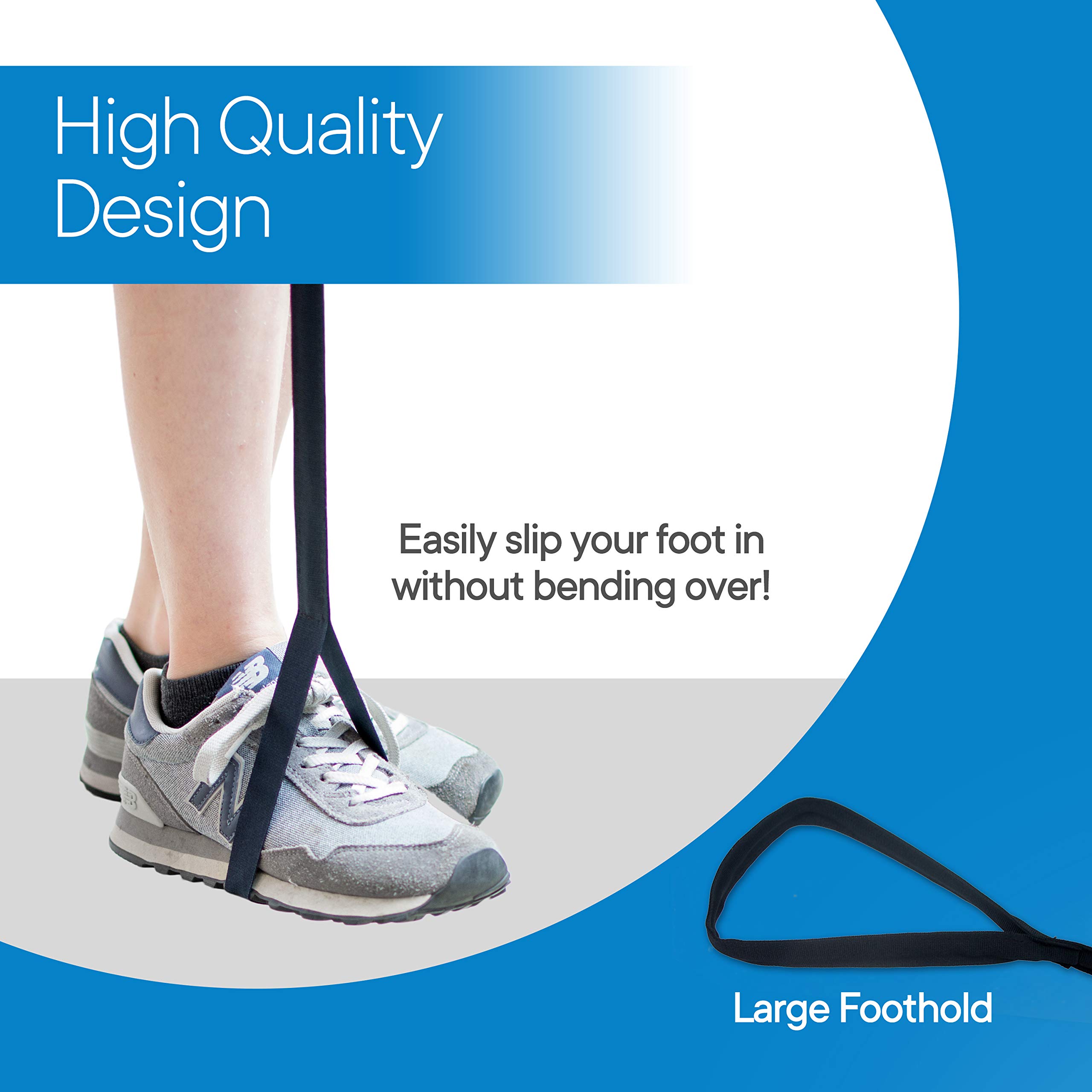 RMS Premium 35” Leg Lifter with Hand Strap & Foot Loop – Long-Term Orthopedic Daily Living Aid detail image 6
