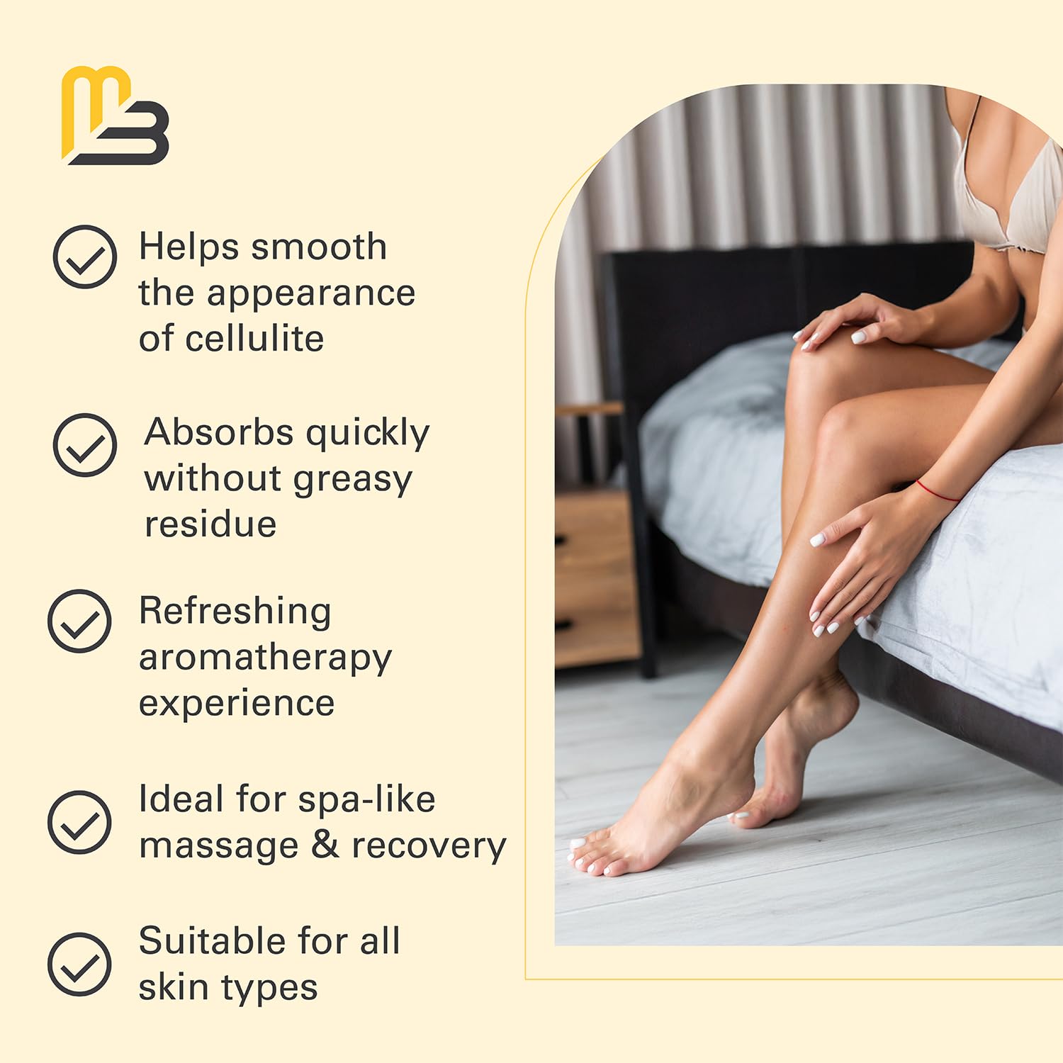 Firming Body Massage Oil with Collagen & Stem Cell — Refreshing Lemon Eucalyptus Aromatherapy, 8 fl oz detail image 4