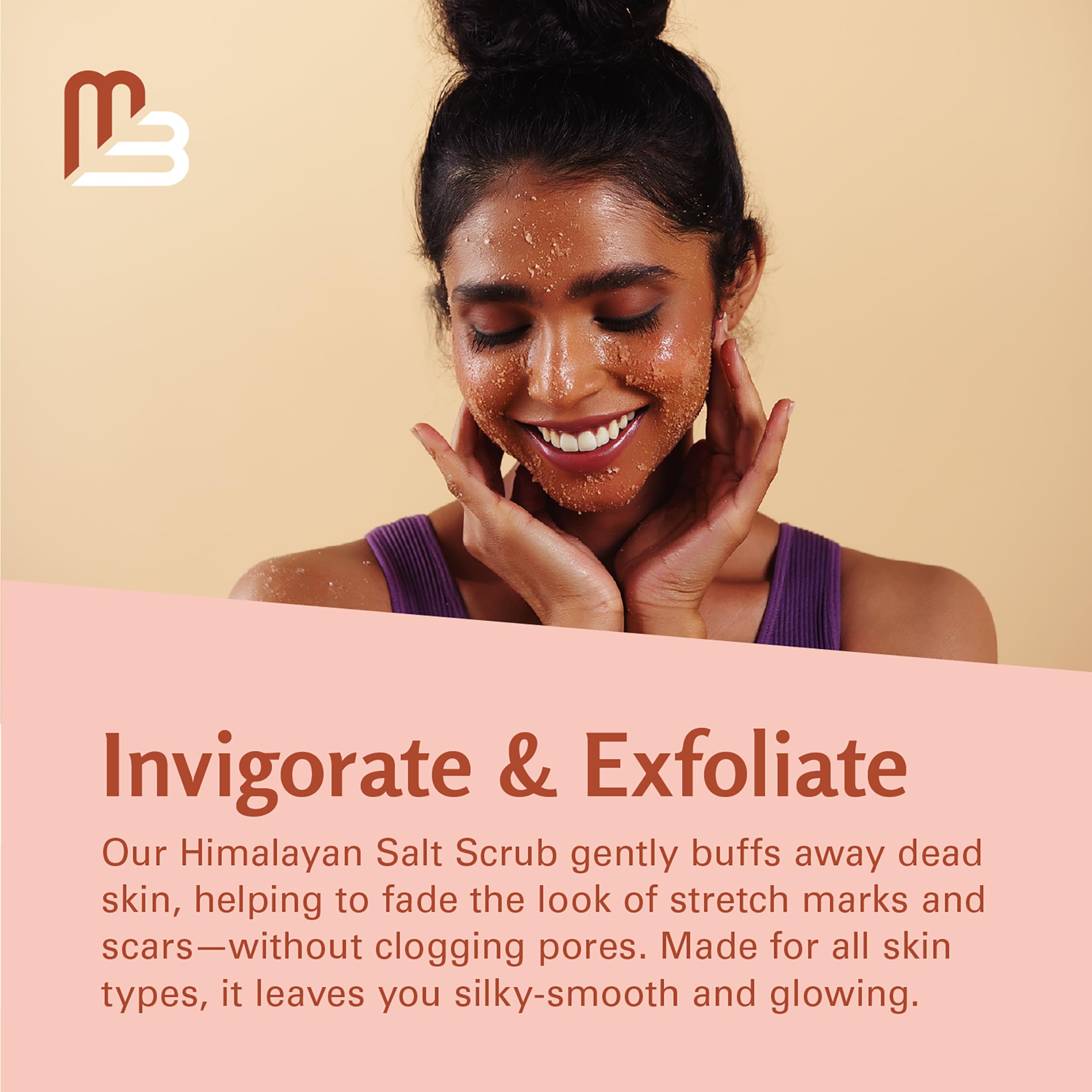 M3 Himalayan Exfoliating Salt Scrub with Collagen & Stem Cells, 16 oz detail image 4