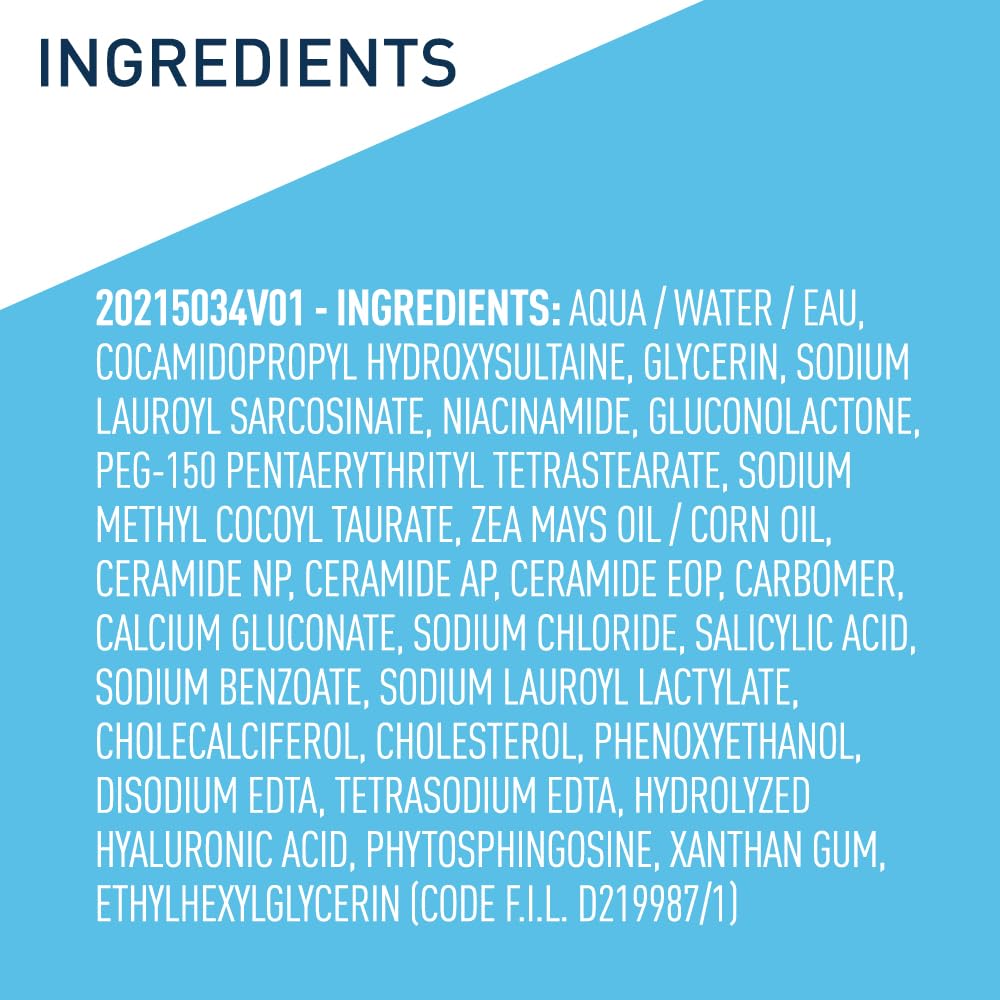 CeraVe Salicylic Acid Body Wash, Exfoliates Rough and Bumpy Skin, 10oz detail image 8