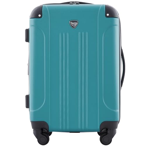 Maleta rigida expandible con ruedas giratorias Travelers Club Chicago, teal, 22" para cabina detail image 6