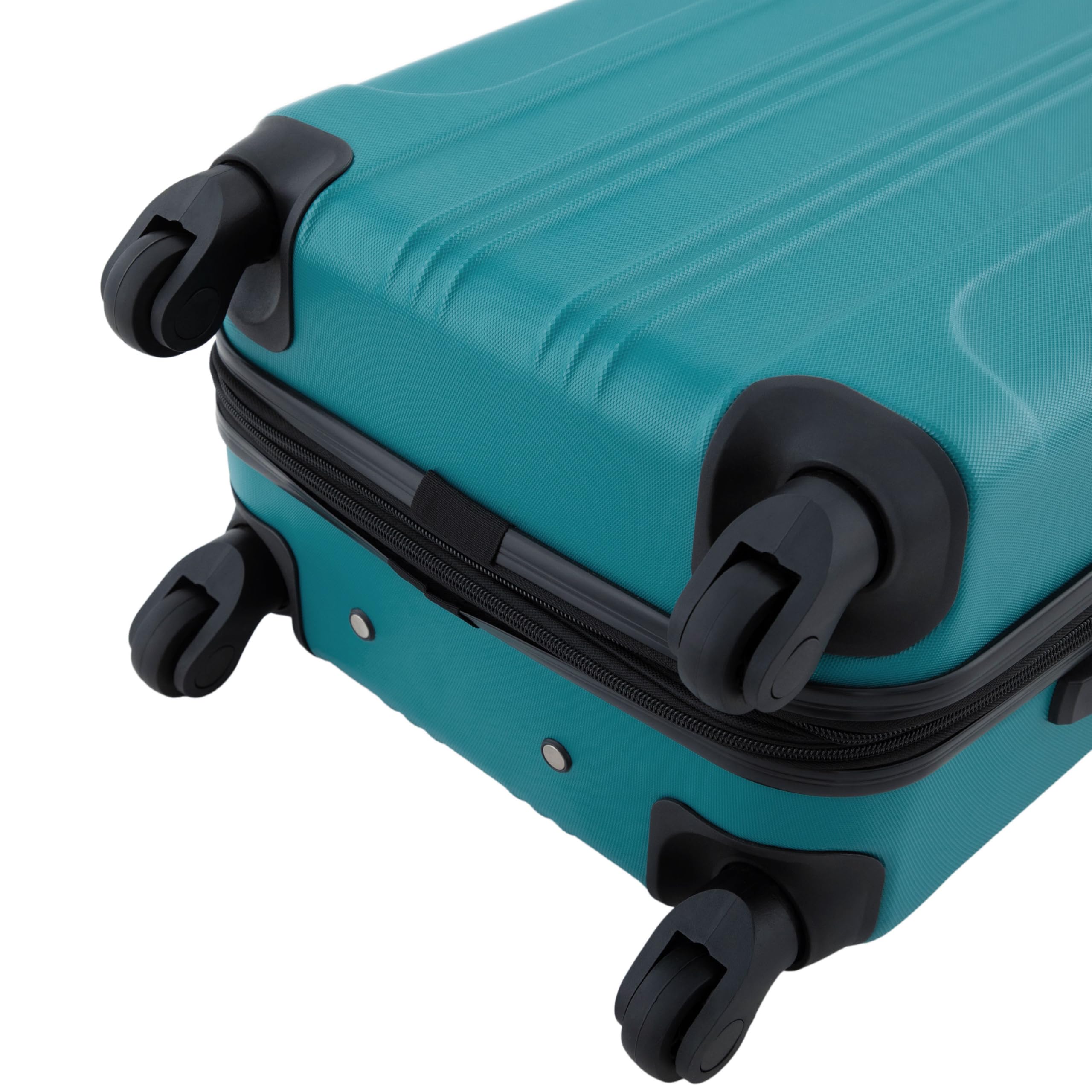 Travelers Club Chicago Hardside Expandable Spinner Luggage, Teal, 22" Carry-On detail image 2