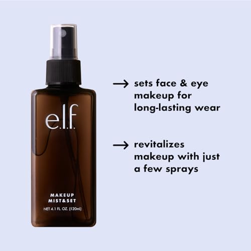 e. l. f. Matte Magic Mist & Set, Oil-Control Setting Spray, Lightweight Long-Lasting Finish, Infused with Vitamins B & E, 4 fl oz detail image 9