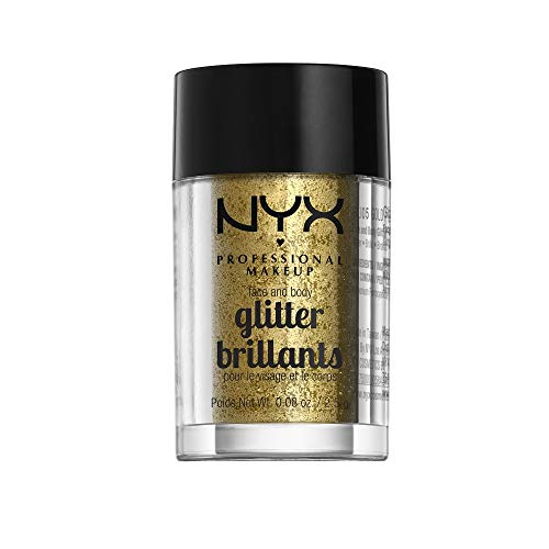 NYX PROFESSIONAL MAKEUP Face & Body Glitter, Gold detail image 6