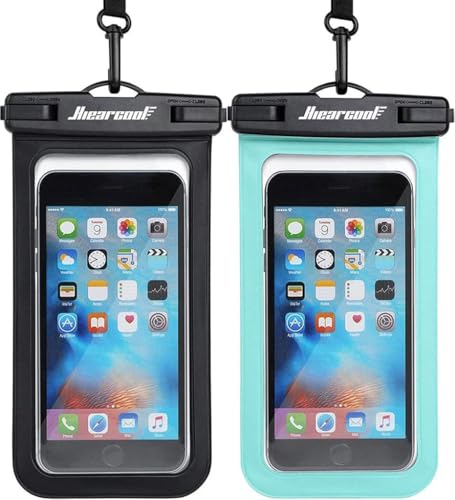Hiearcool Waterproof Phone Pouch, IPX8 Waterproof Phone Case for iPhone 17/16/15/14 Pro Max, Cell Phone Dry Bag for Beach & Cruise Essentials, Touch Screen, Lanyard Included, 2 Pack (Fits Up to 8.9”) detail image 8