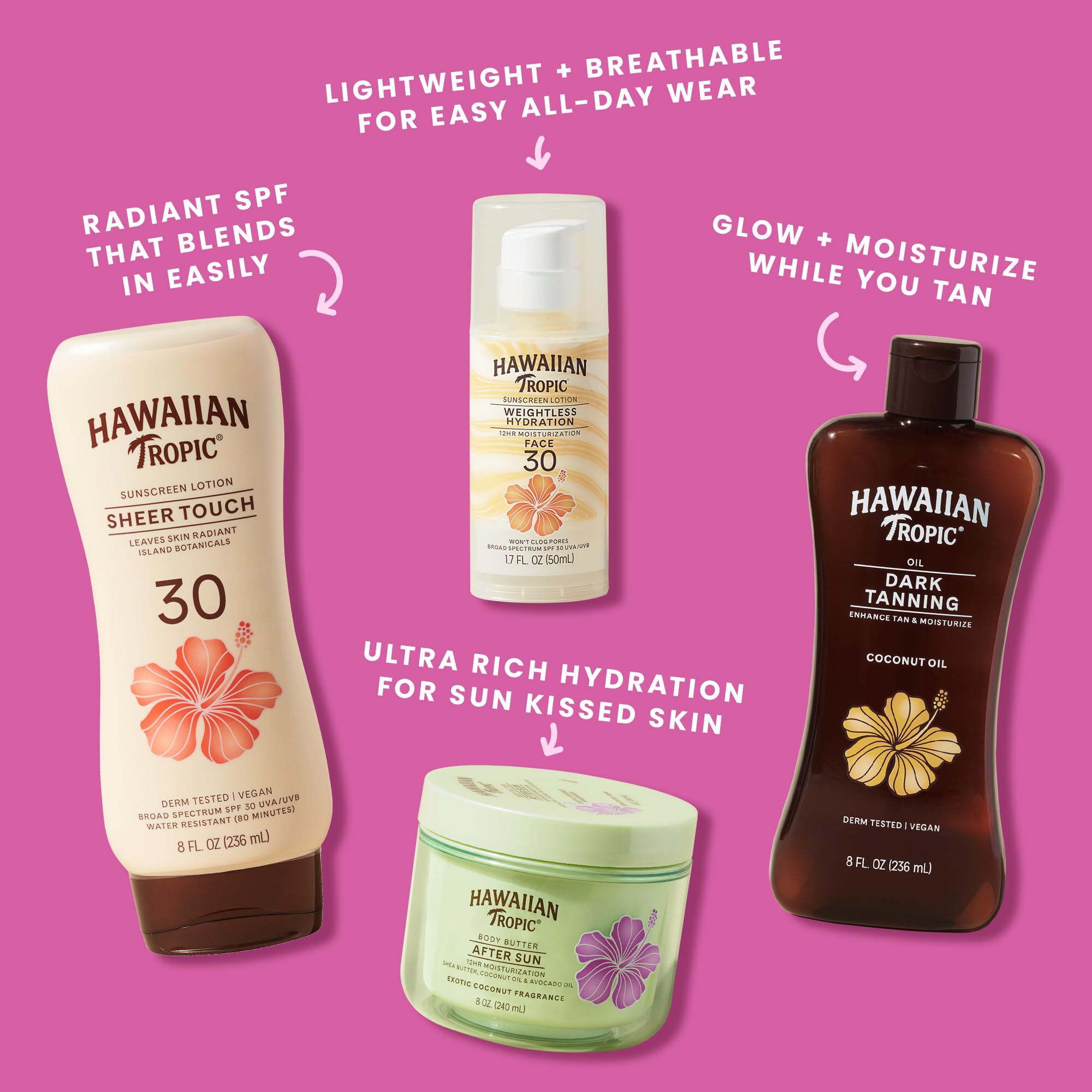 Hawaiian Tropic Sesame Coconut After-Sun Repair Body Cream, 8 oz (approx. 227 g) detail image 8