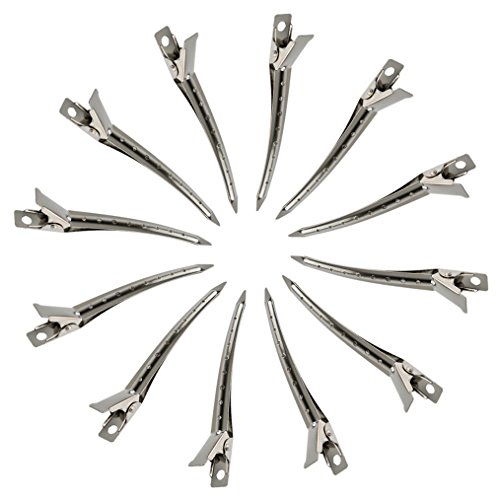 Bantoye 24 unidades Pinzas tipo pato 3. 35 pulgadas Pinza aligátor metálica, plateada detail image 9