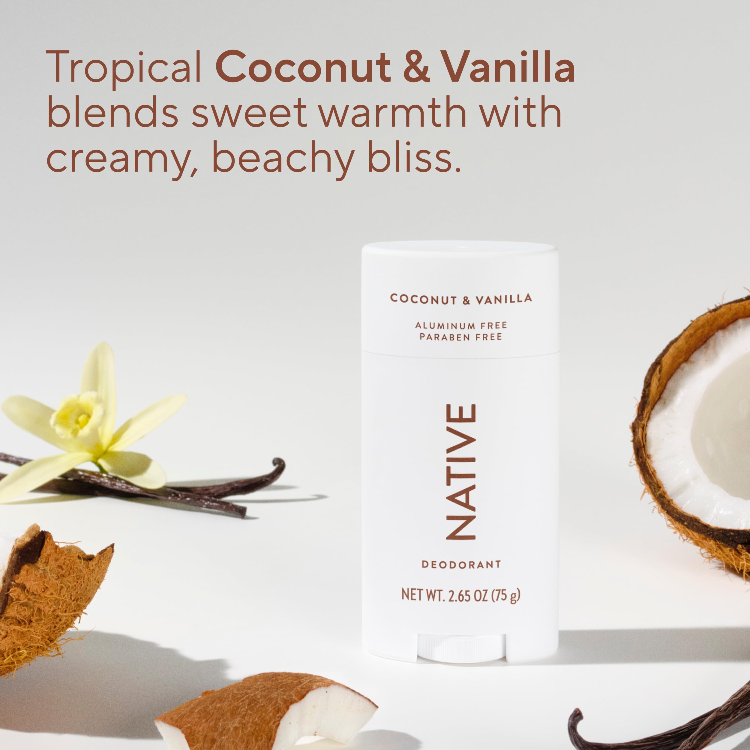 Native Deodorant — Naturally Derived, 72-Hour Odor Protection, Aluminum-Free, Coconut & Vanilla, 2. 65 oz detail image 4