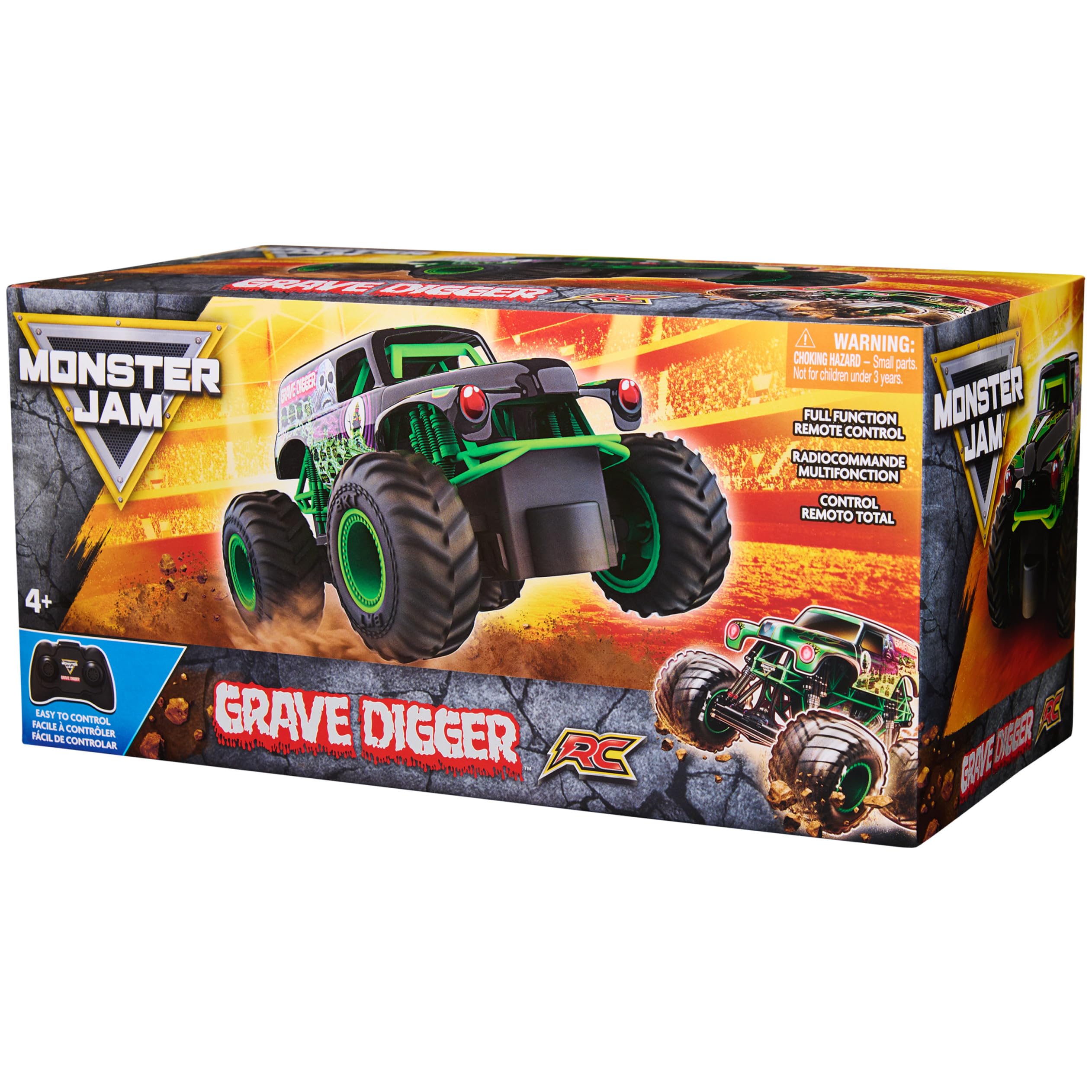 Monster Jam Grave Digger oficial, camión monstruo radiocontrol 1:24, 2. 4 GHz, edades 4+ detail image 6