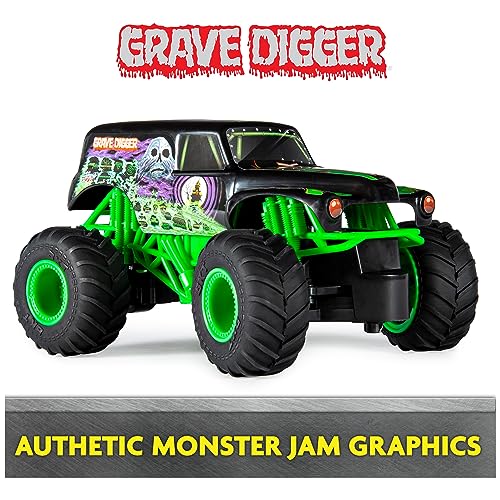 Monster Jam Official Grave Digger Remote Control Monster Truck, 1:24 Scale, 2. 4 GHz, Ages 4+ detail image 9