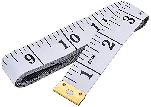 GDMINLO Soft Double-Scale Flexible Tape Measure, 60 in / 150 cm, Vinyl Tailor Sewing & Body Measuring Tape (White) detail image 8