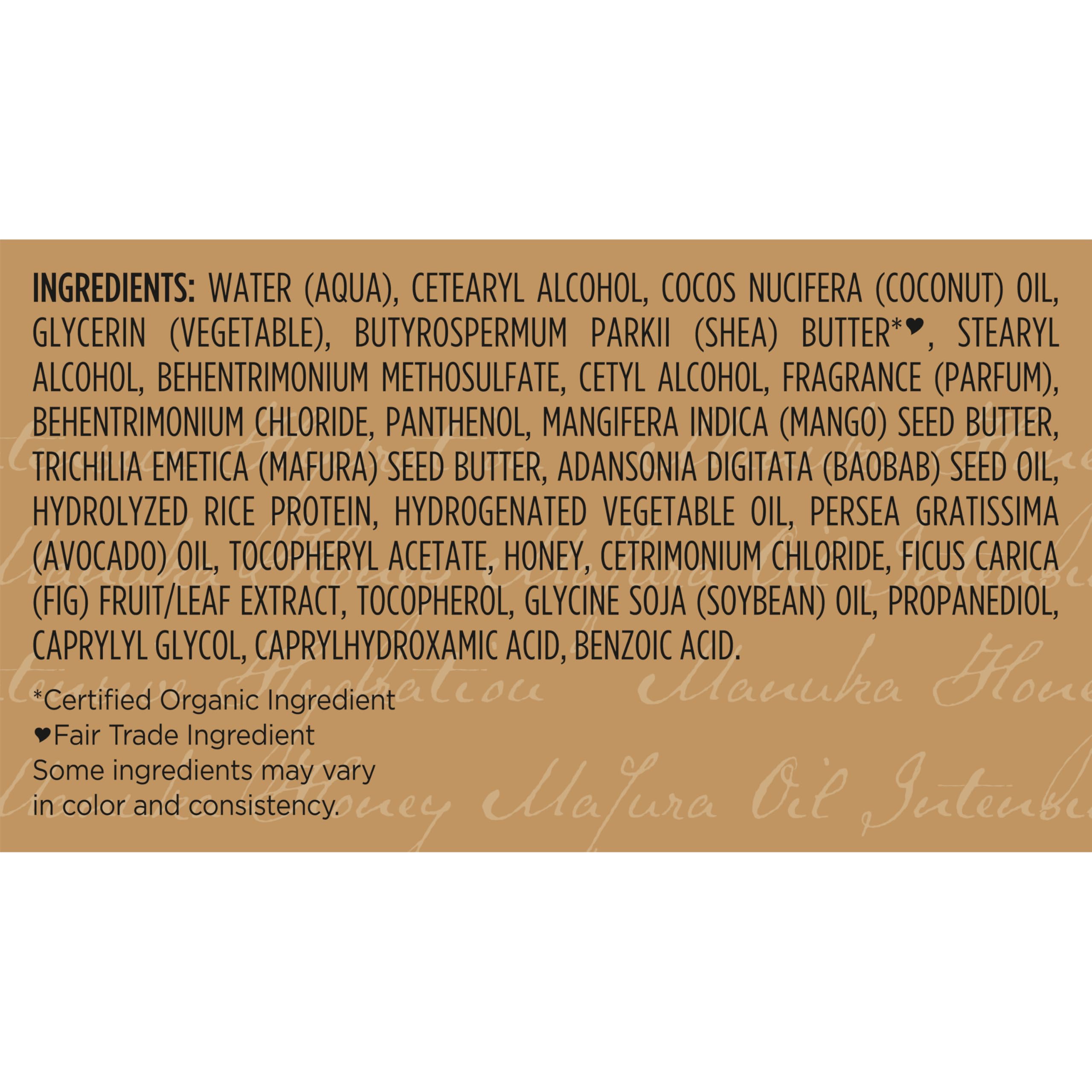 Shea Moisture Intensive Hydration Hair Masque Manuka Honey & Mafura Oil For Dry, Damaged Hair Deep Conditioning Hair Treatment 11. 5 oz detail image 8