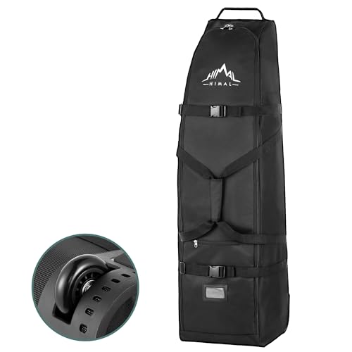Himal Outdoors Soft-Sided Golf Travel Bag with Wheels - Heavy Duty 600D Polyester Oxford Wear-Resistant, Excellent Zipper Universal Size detail image 8