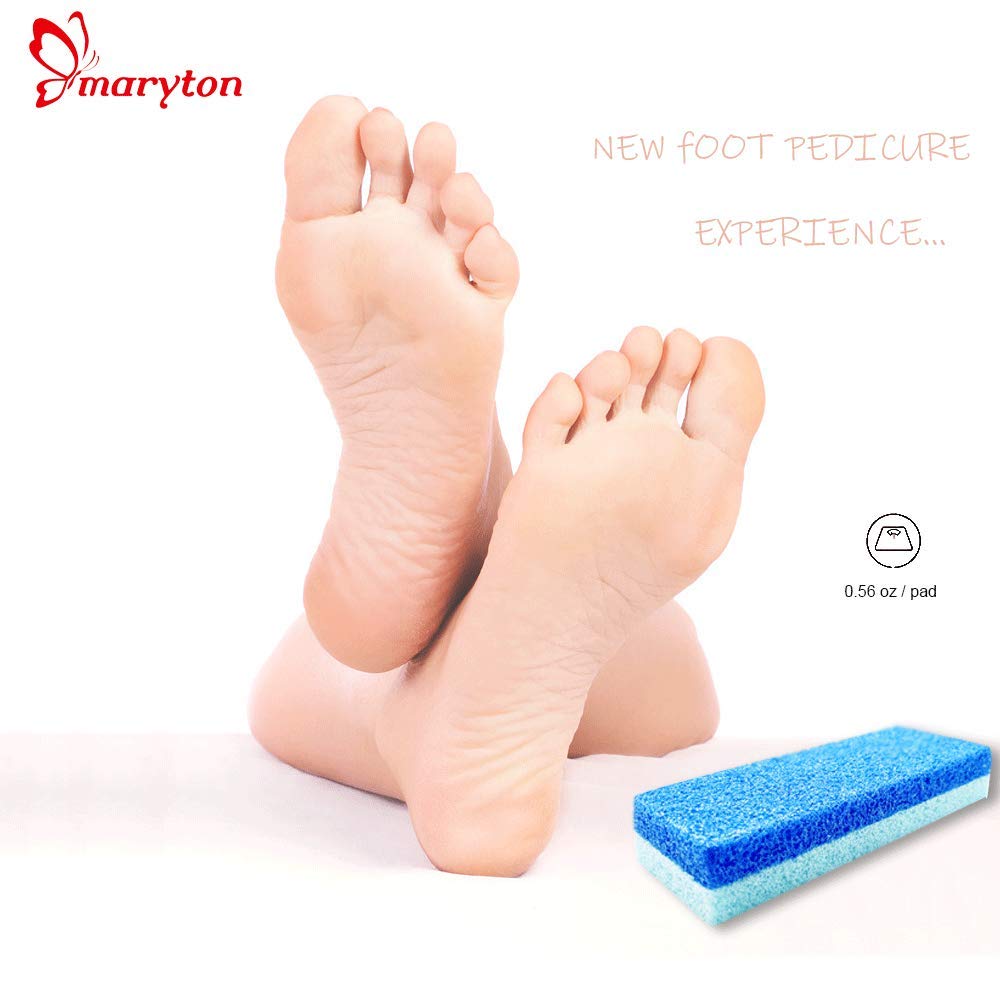 Maryton Foot Pumice Stone for Feet Hard Skin Callus Remover and Scrubber (Pack of 4) (Blue) detail image 5