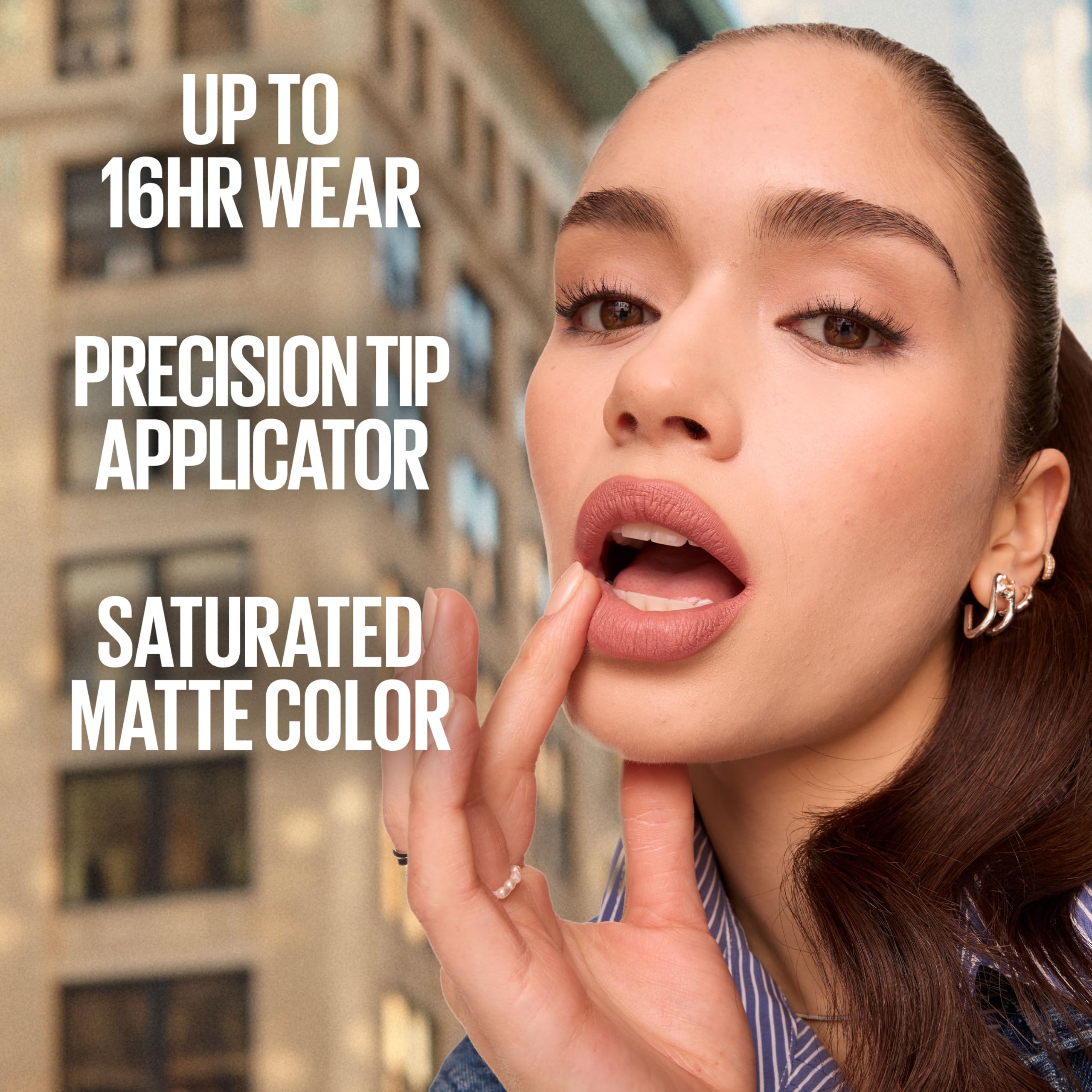 Maybelline Super Stay Matte Ink Liquid Lipstick, Long Lasting High Impact Color, Up to 16H Wear, Mover (Brown) detail image 4