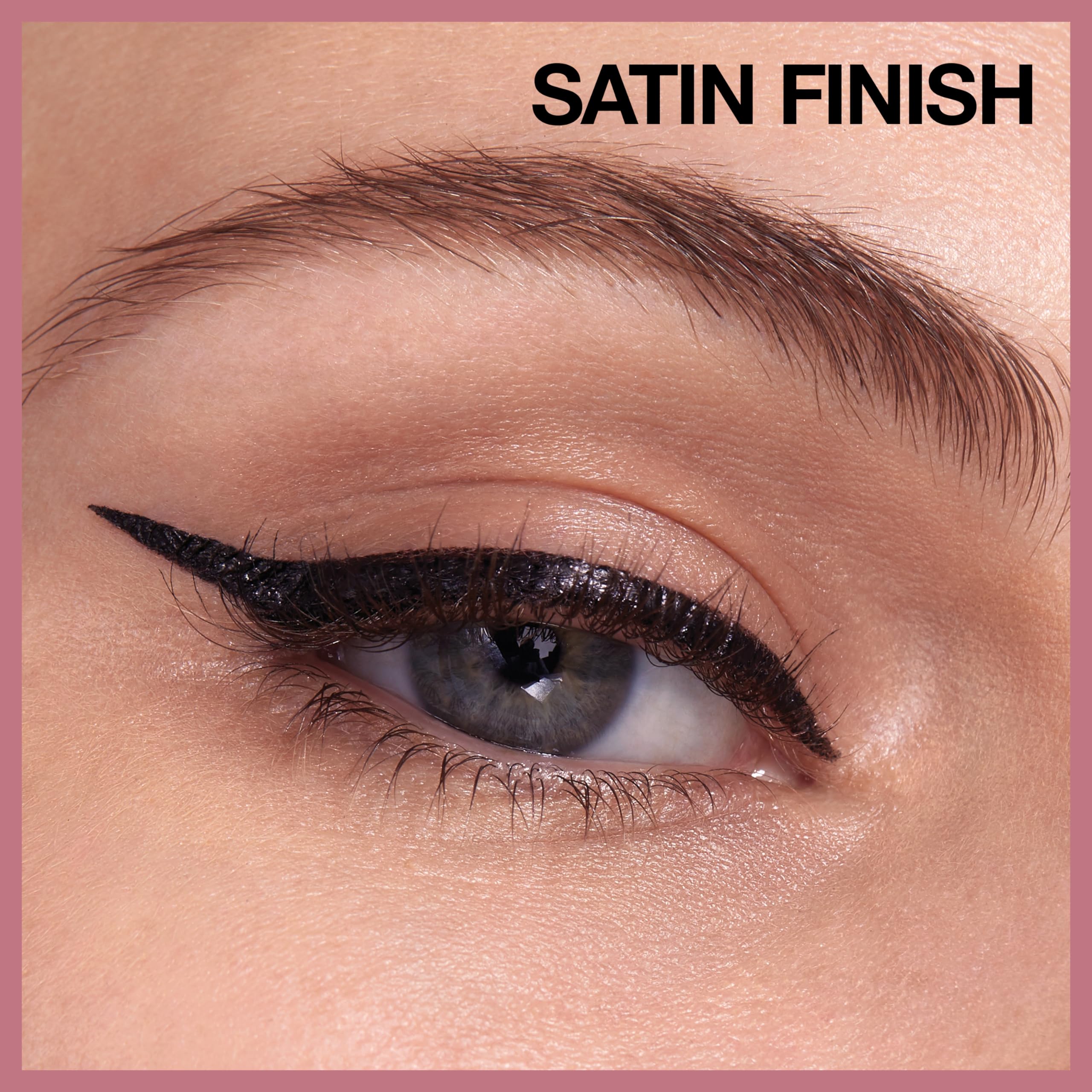 Maybelline Hyper Easy Liquid Pen No-Skip Eyeliner, Satin Finish, Waterproof, Pitch Black, 0. 018 Fl Oz detail image 3