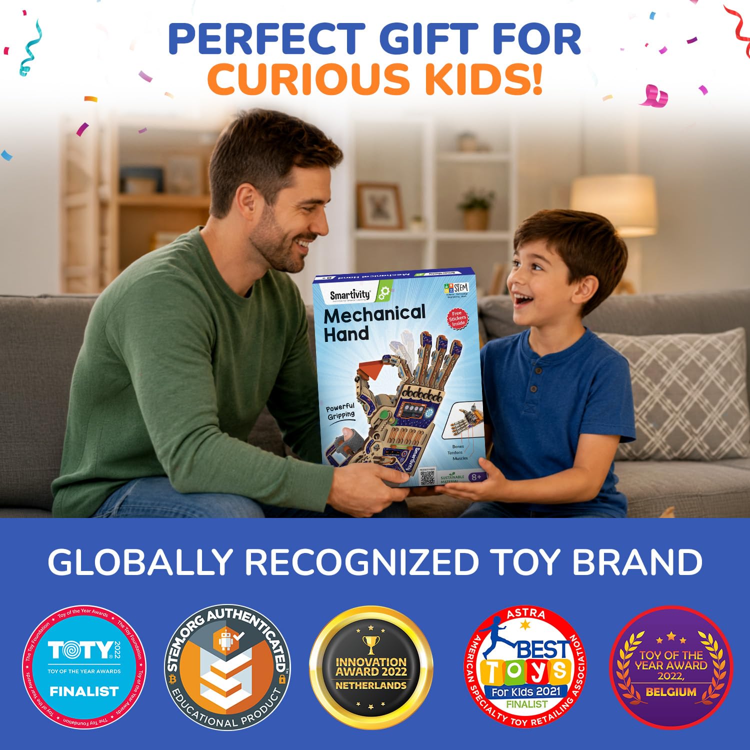 Smartivity DIY Robotic Mechanical Hand STEM Toy for Kids 8-14 Years Old | Parents Choice Award Winner I Birthday Gift for Kids | Engineering Kit for 8, 9, 10, 11, 12, 13, 14 Years Old Boys & Girls detail image 6