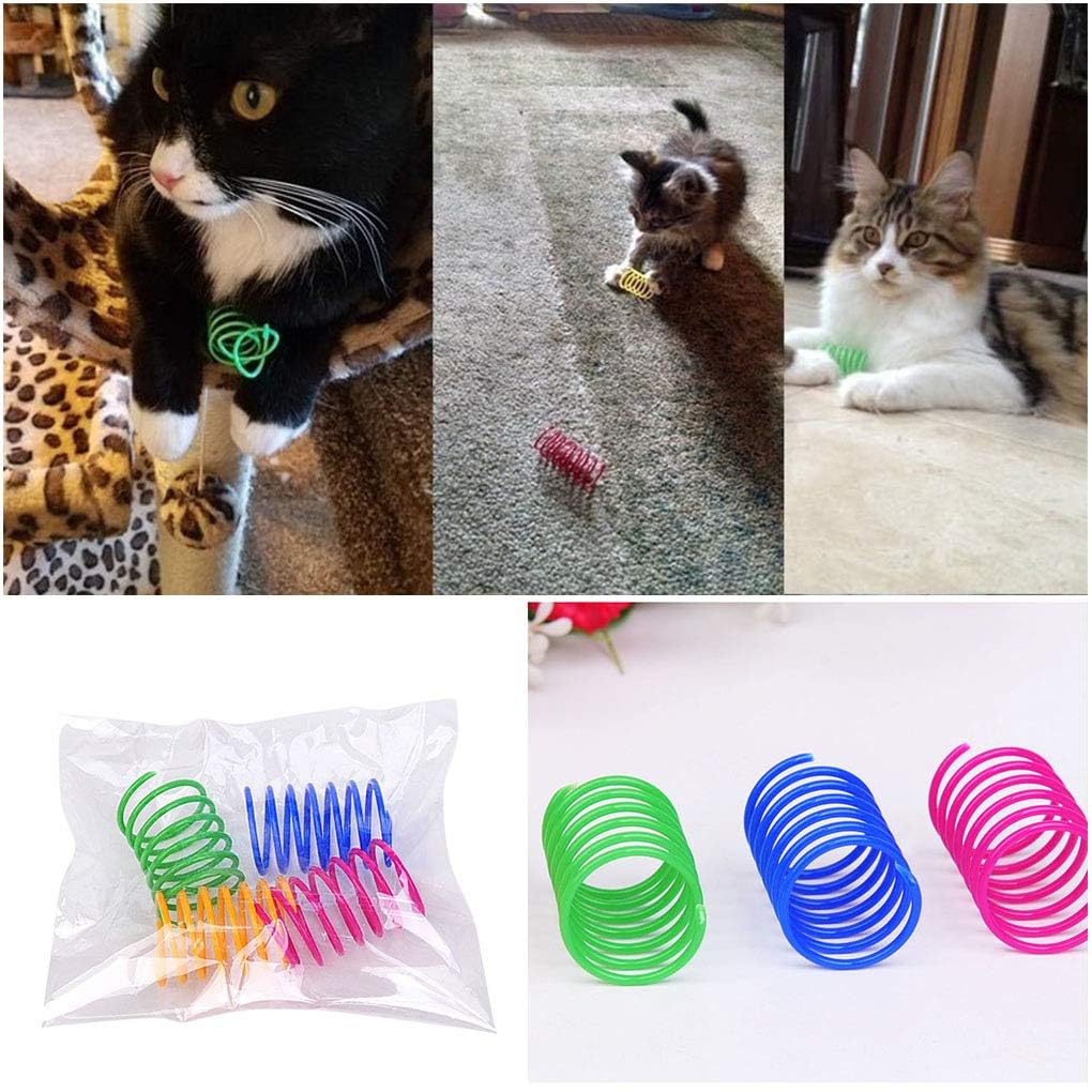 Andiker Cat Spring Toy, 12 Pc Colorful Cat Kicker Toys for Indoor Play — Interactive Springs for Swatting, Biting, Hunting detail image 8
